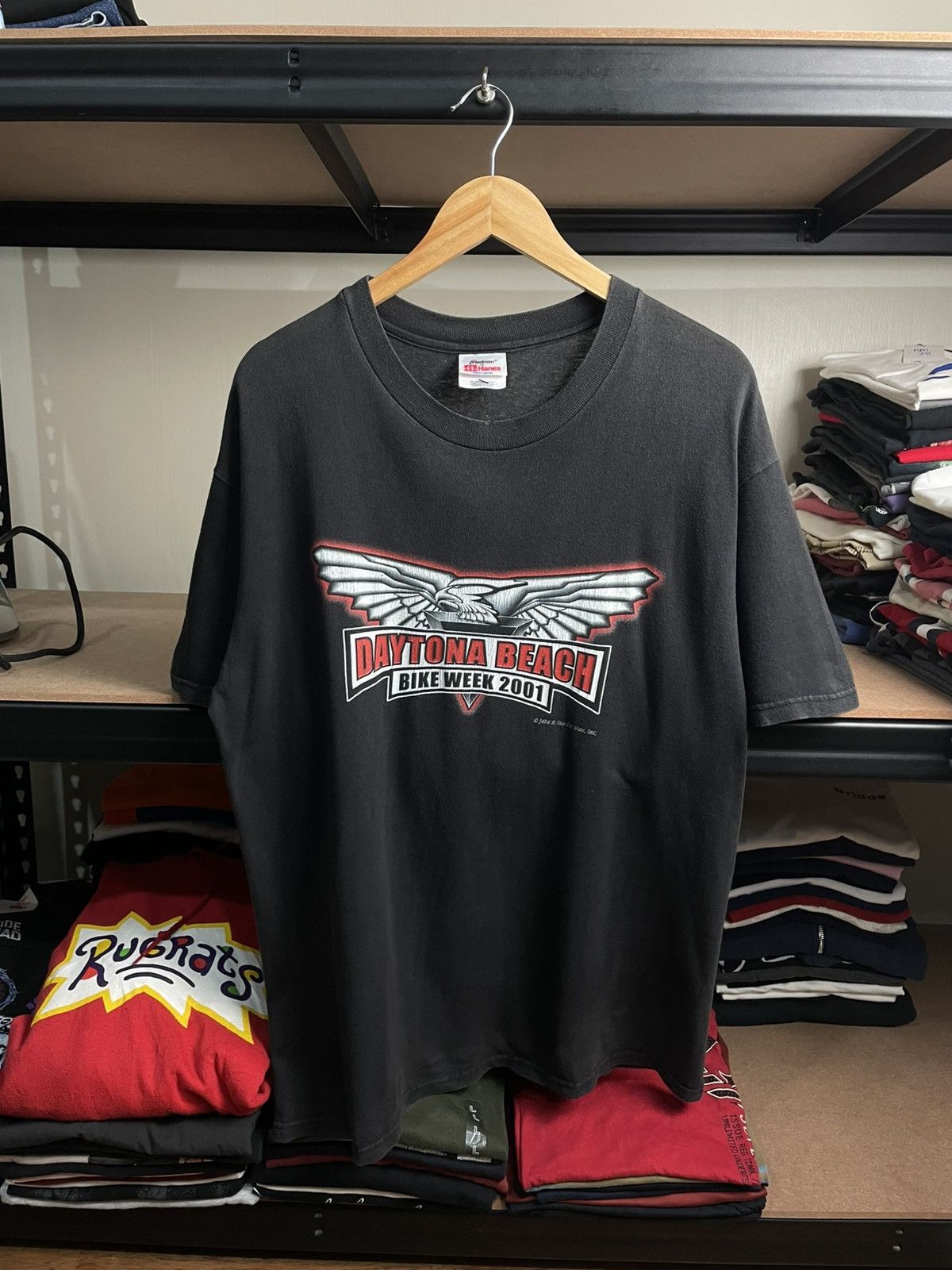 Hanes vintage 2001 Daytona Beach Bike Week t-shirt Size US L / EU 52-54 / 3 - 1 Thumbnail