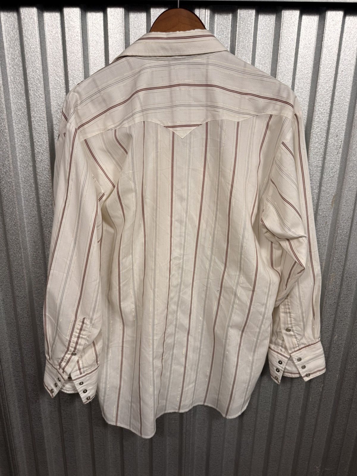 Panhandle Slim Vintage Panhandle Slim USA Pinstripe Pearl-snap Button Up Size US XL / EU 56 / 4 - 4 Thumbnail