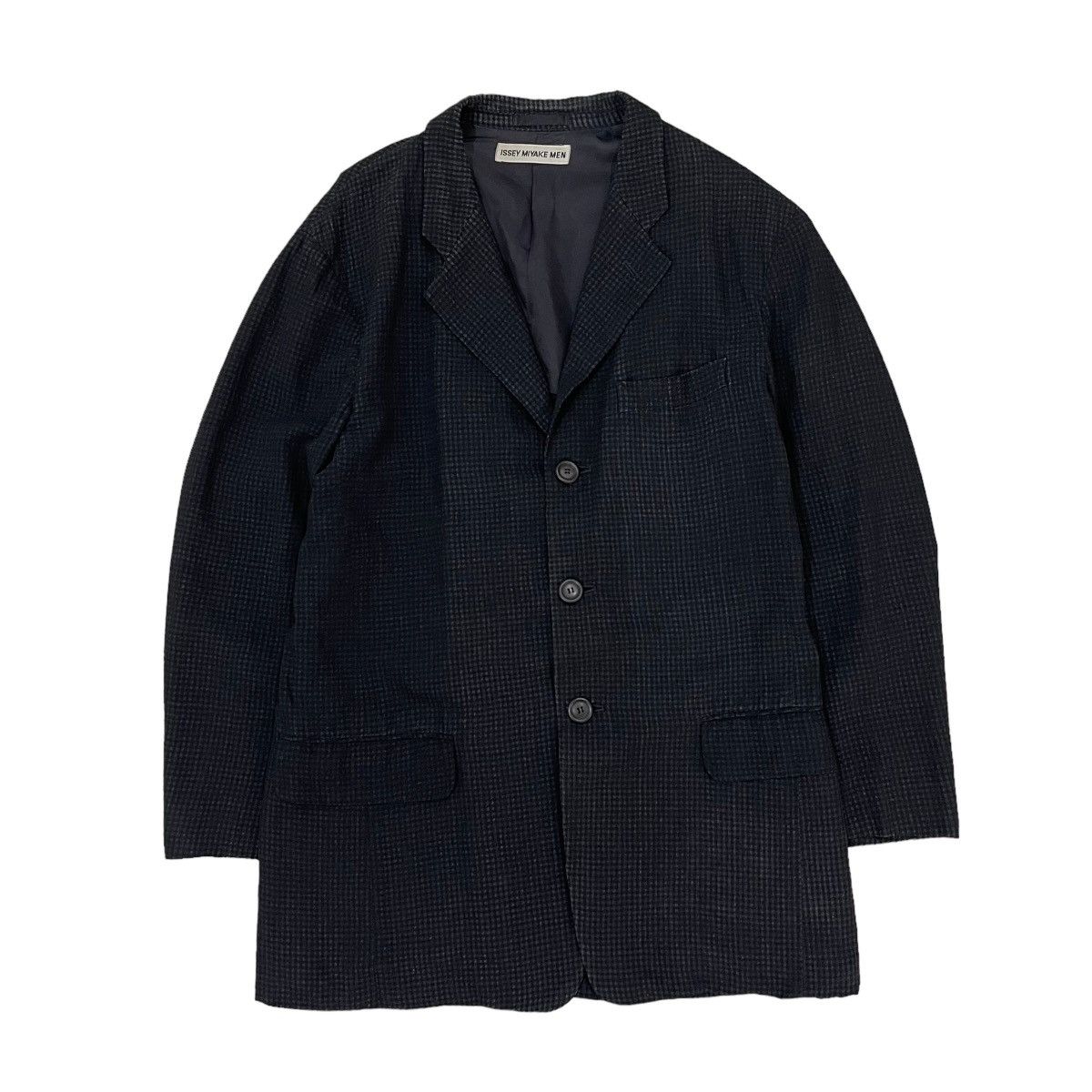 Issey Miyake 🔥Vintage Issey Miyake Men Gingham Button Jacket Size US L / EU 52-54 / 3 - 1 Thumbnail
