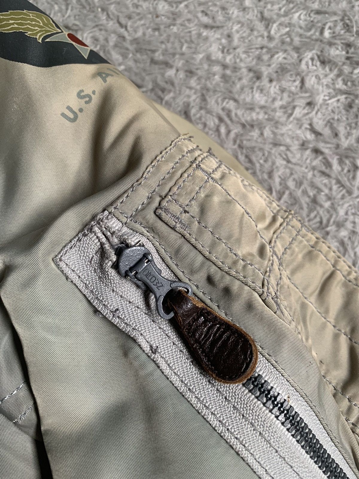 Japanese Brand Vintage Sunfade 50s Buzz Ricksons B15-D MOD Bomber Jacket Size US L / EU 52-54 / 3 - 4 Thumbnail