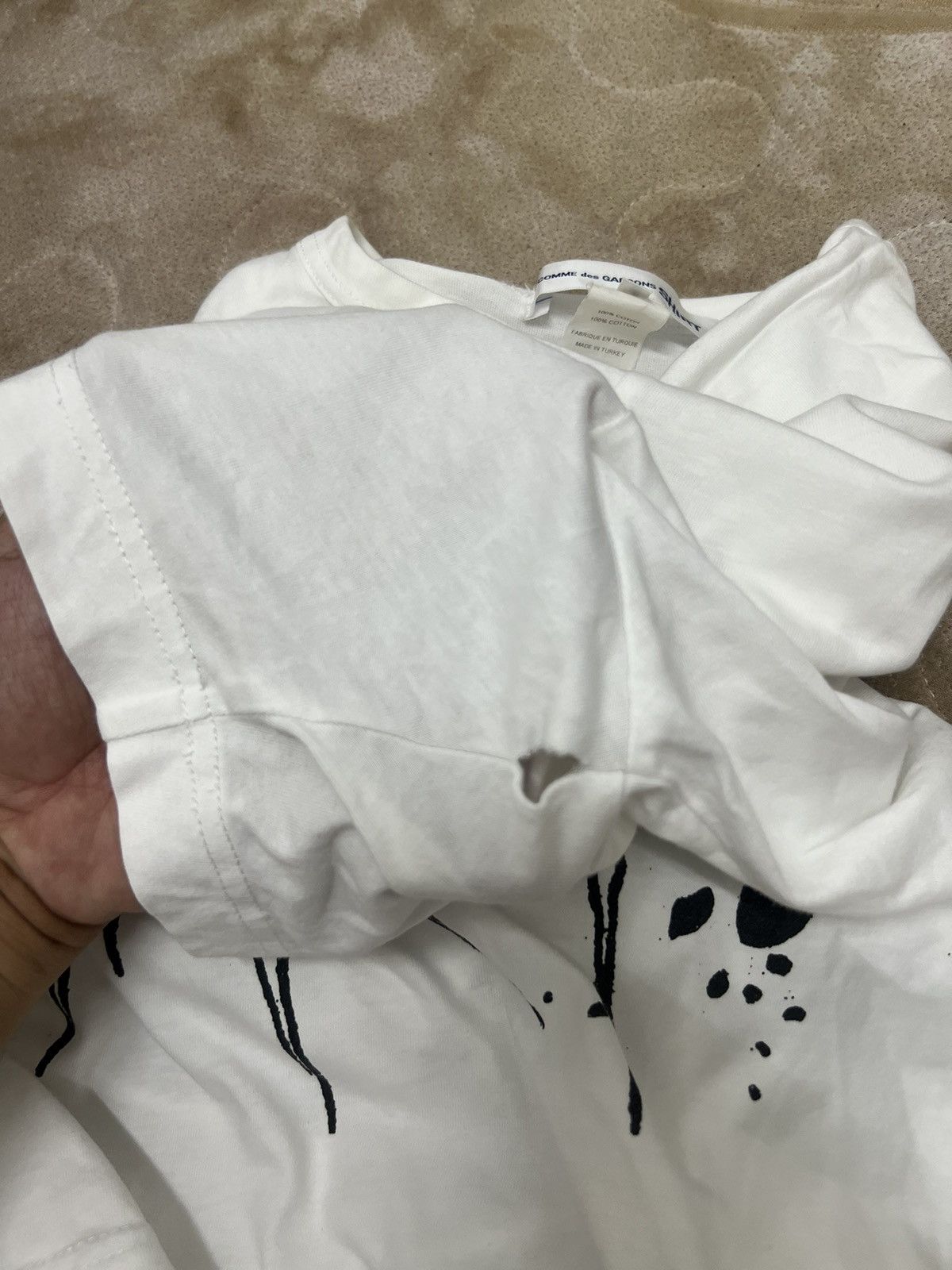 Comme des Garcons Homme Plus Distressed Comme Des Garcons Splaf Shirt Size US M / EU 48-50 / 2 - 6 Thumbnail
