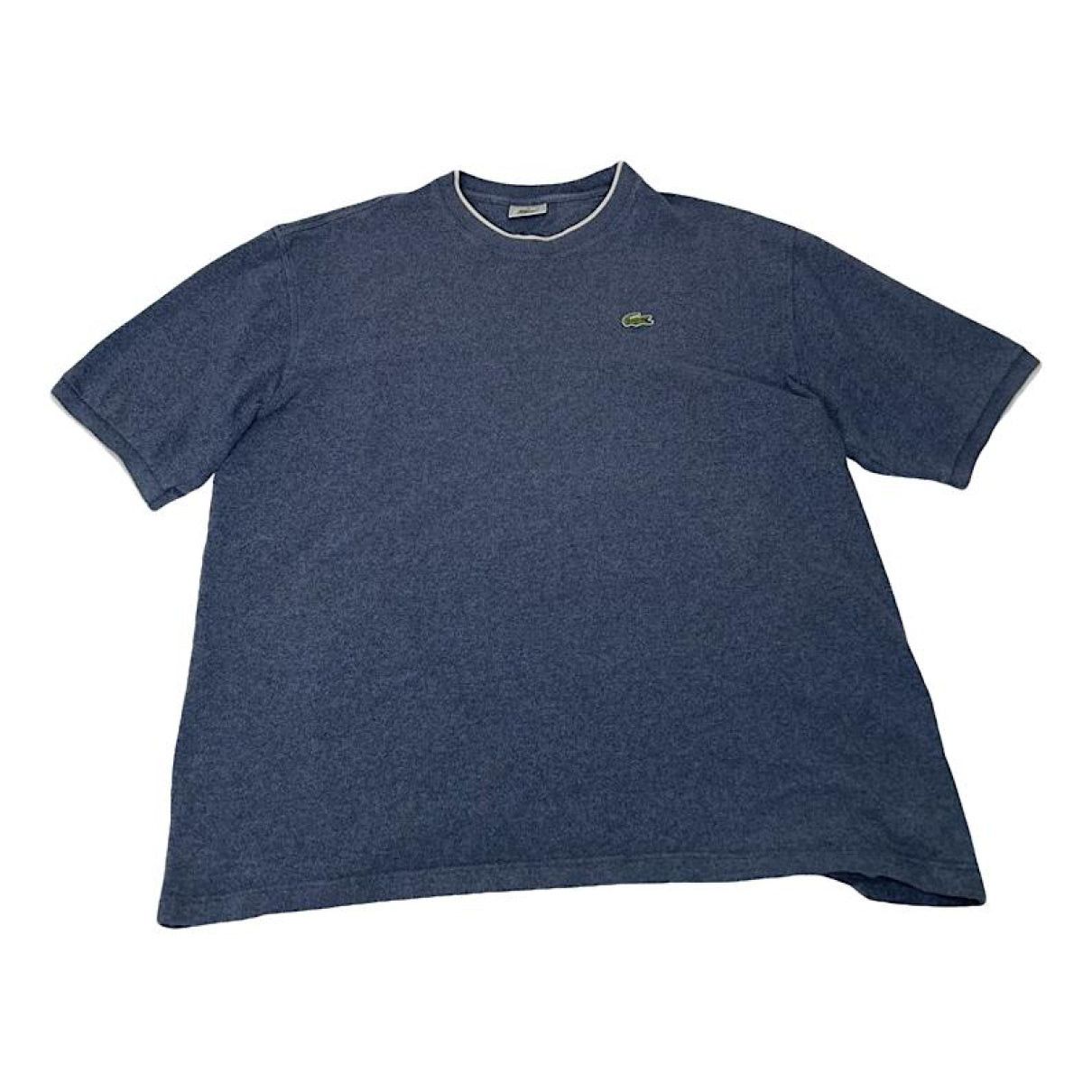 Lacoste Blue Cotton T-shirt Size XL / US 12-14 / IT 48-50 - 1 Thumbnail