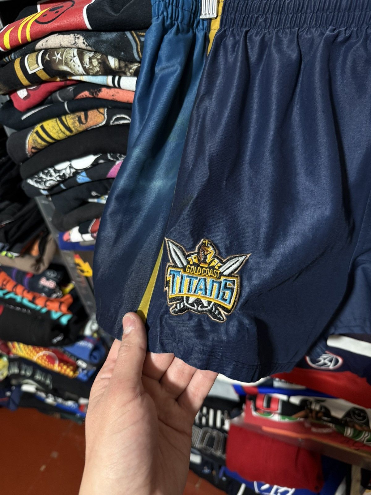 Vintage Vtg 2004 Gold Coast Titans Rugby Shorts ISC NRL Australia Size US 36 / EU 52 - 3 Thumbnail