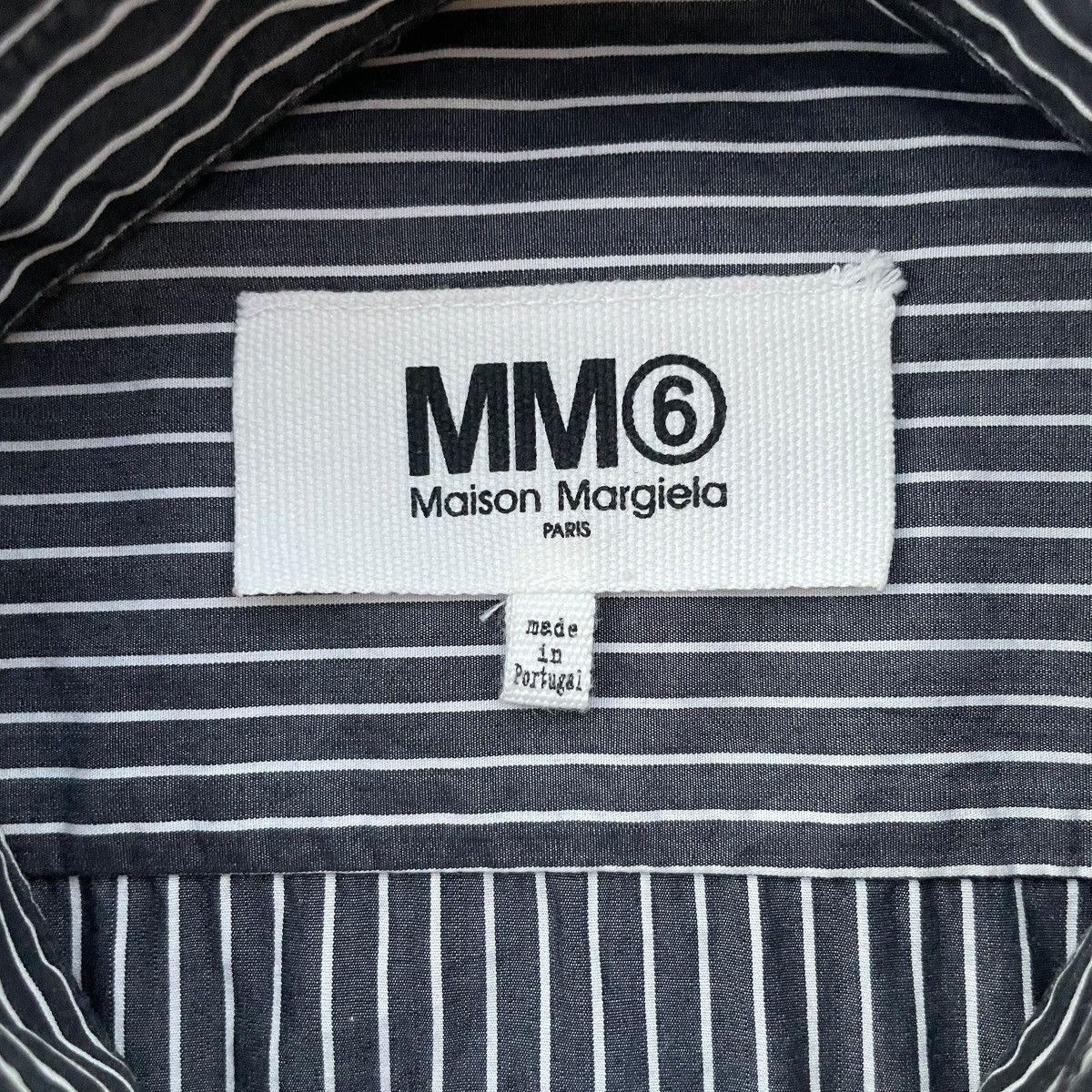 MM6 MM6 Maison Margiela S/S20 Striped Long Back Button-up Shirt Size US M / EU 48-50 / 2 - 3 Thumbnail