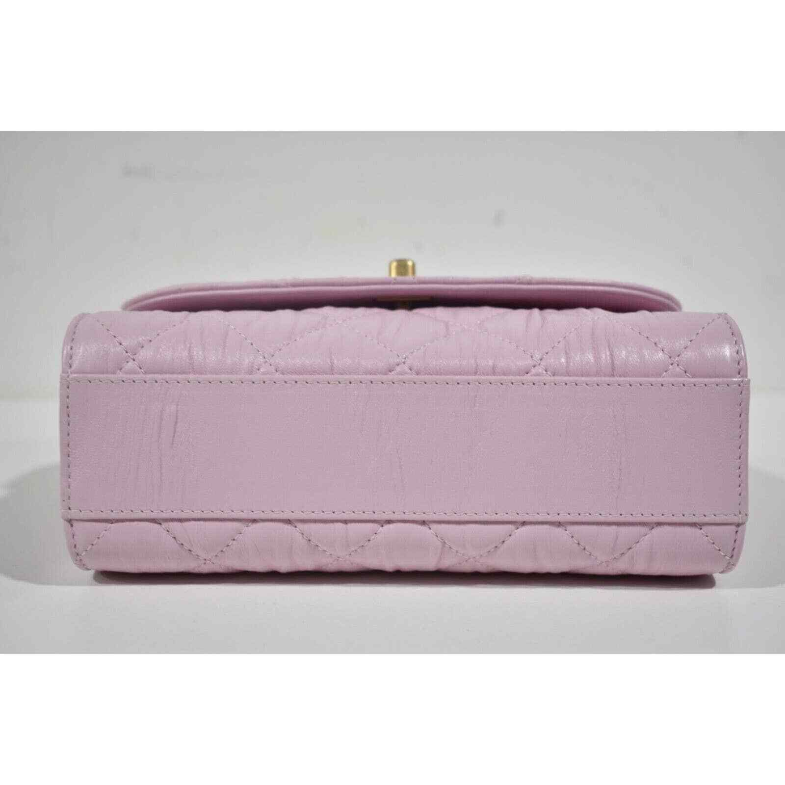 Chanel Chanel Mini Flap Top Handle Gold Chain Quilted Crossbody Bag Size ONE SIZE - 12 Thumbnail