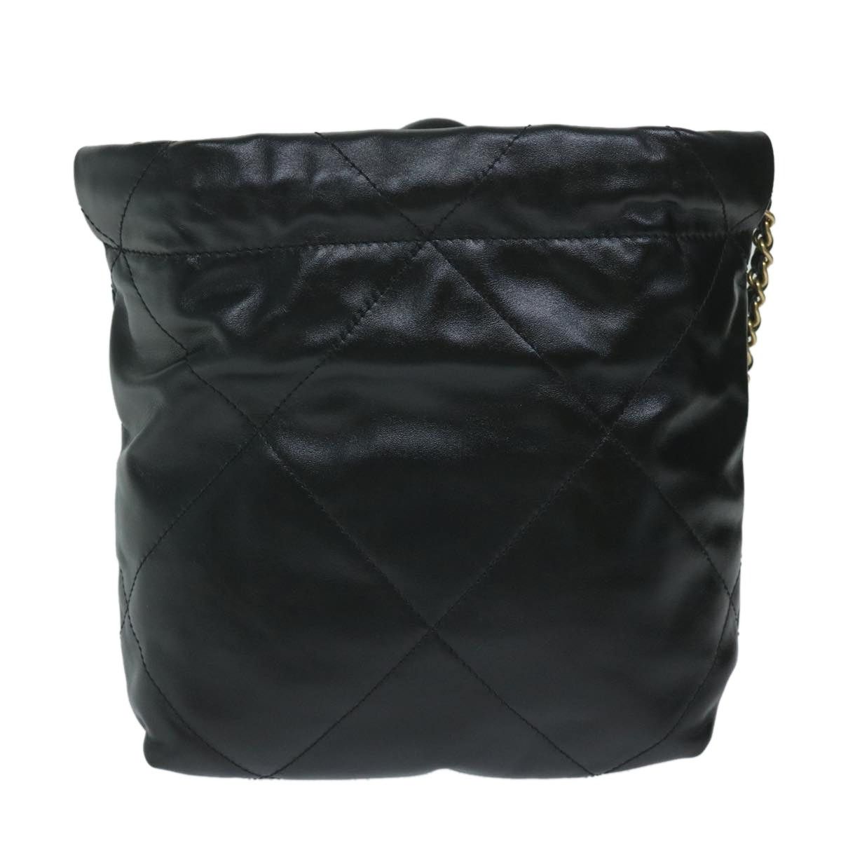 Chanel CHANEL CHANEL 22 Chain Hand Bag Leather Black As3980 CC Size ONE SIZE - 2 Thumbnail