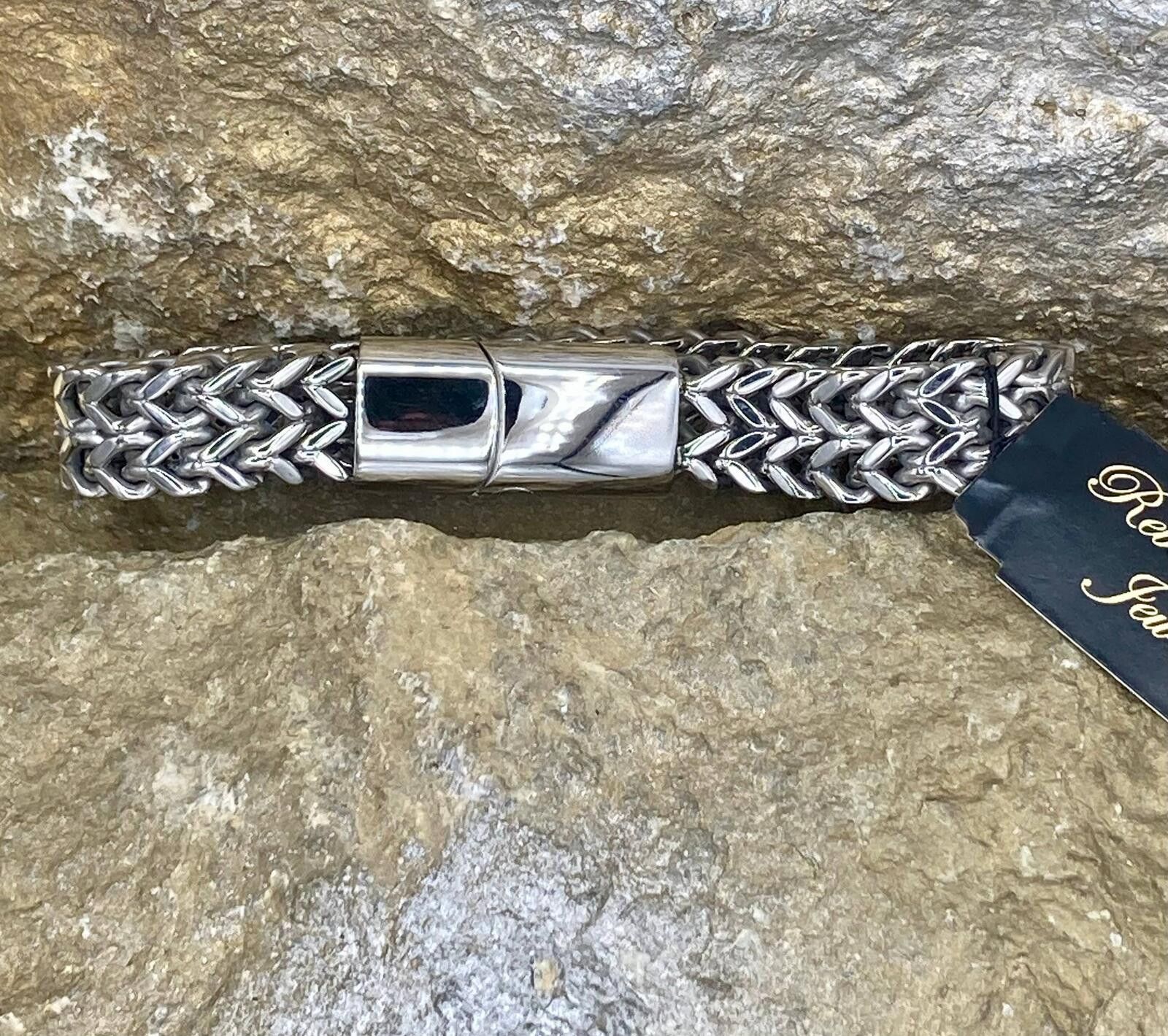 Other Stainless Steel Weaved Bracelet 8 inches Size ONE SIZE - 2 Thumbnail