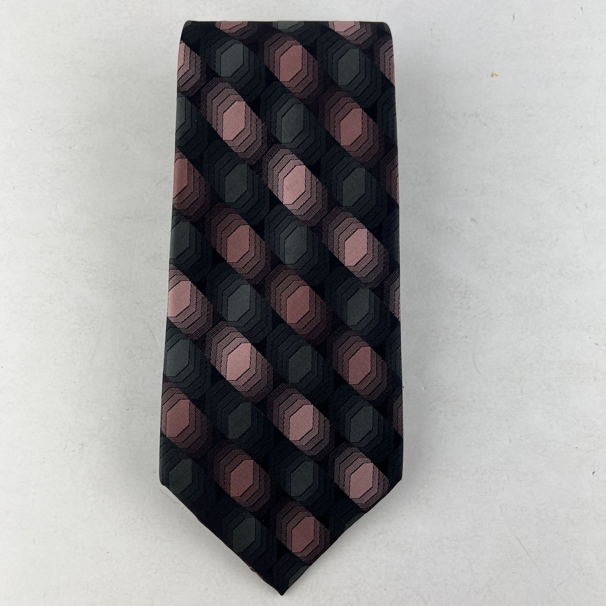 Croft & Barrow Croft & Barrow Geometric Cube Design Necktie Tie Silk Size ONE SIZE - 2 Thumbnail