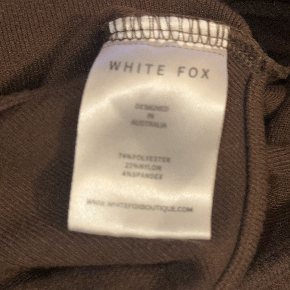 Other White Fox brown long sleeve crop top Size XS / US 0-2 / IT 36-38 - 6 Thumbnail