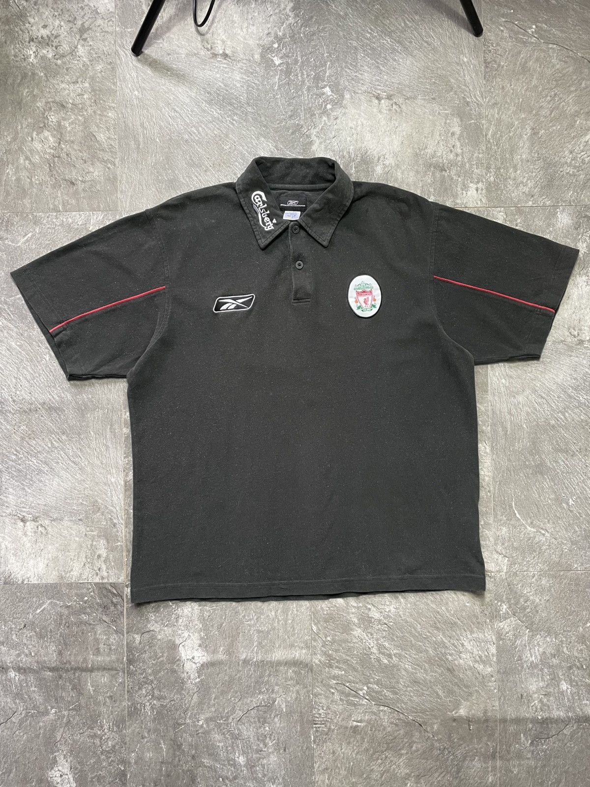 Reebok Reebok Liverpool Carlsberg Vintage Polo Football Jersey Size US L / EU 52-54 / 3 - 1 Thumbnail