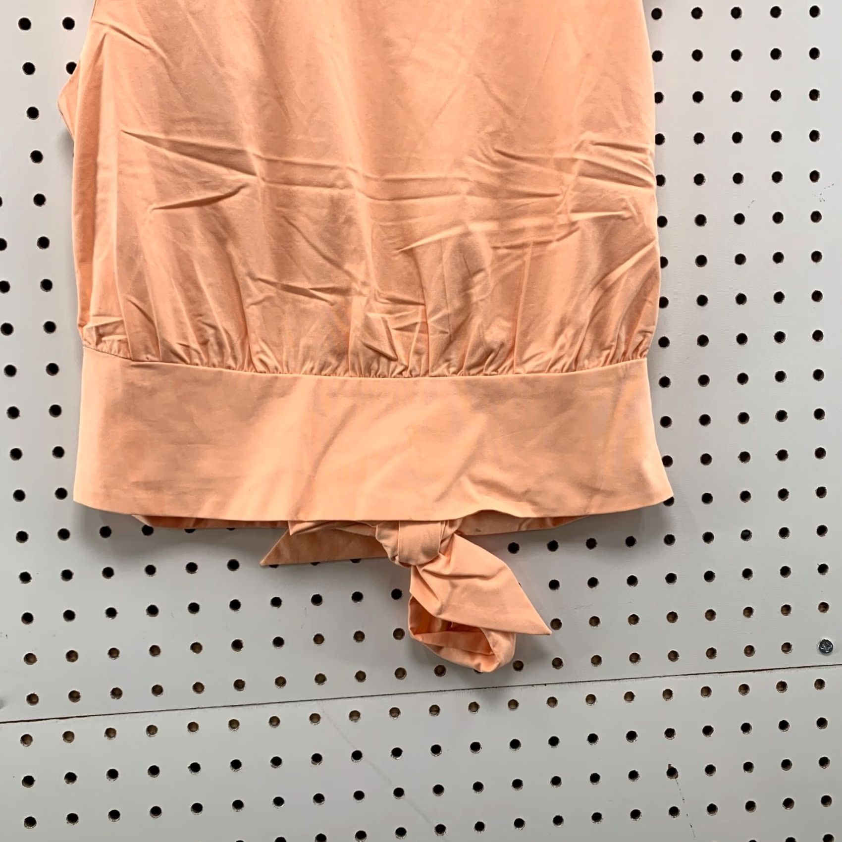 Express Express Tank Top Cropped Padded Shoulder Mock Neck SMall Tie Front Pink Women's Size S / US 4 / IT 40 - 7 Thumbnail