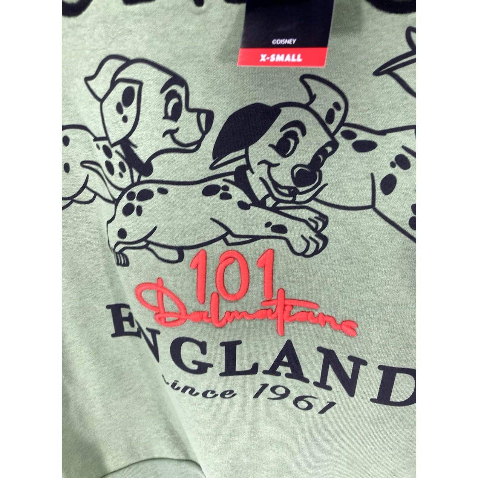 Disney Disney 101 Dalmatians Sweatshirt Women XS Green London England Pullover NWT Shirt Size XS / US 0-2 / IT 36-38 - 5 Thumbnail