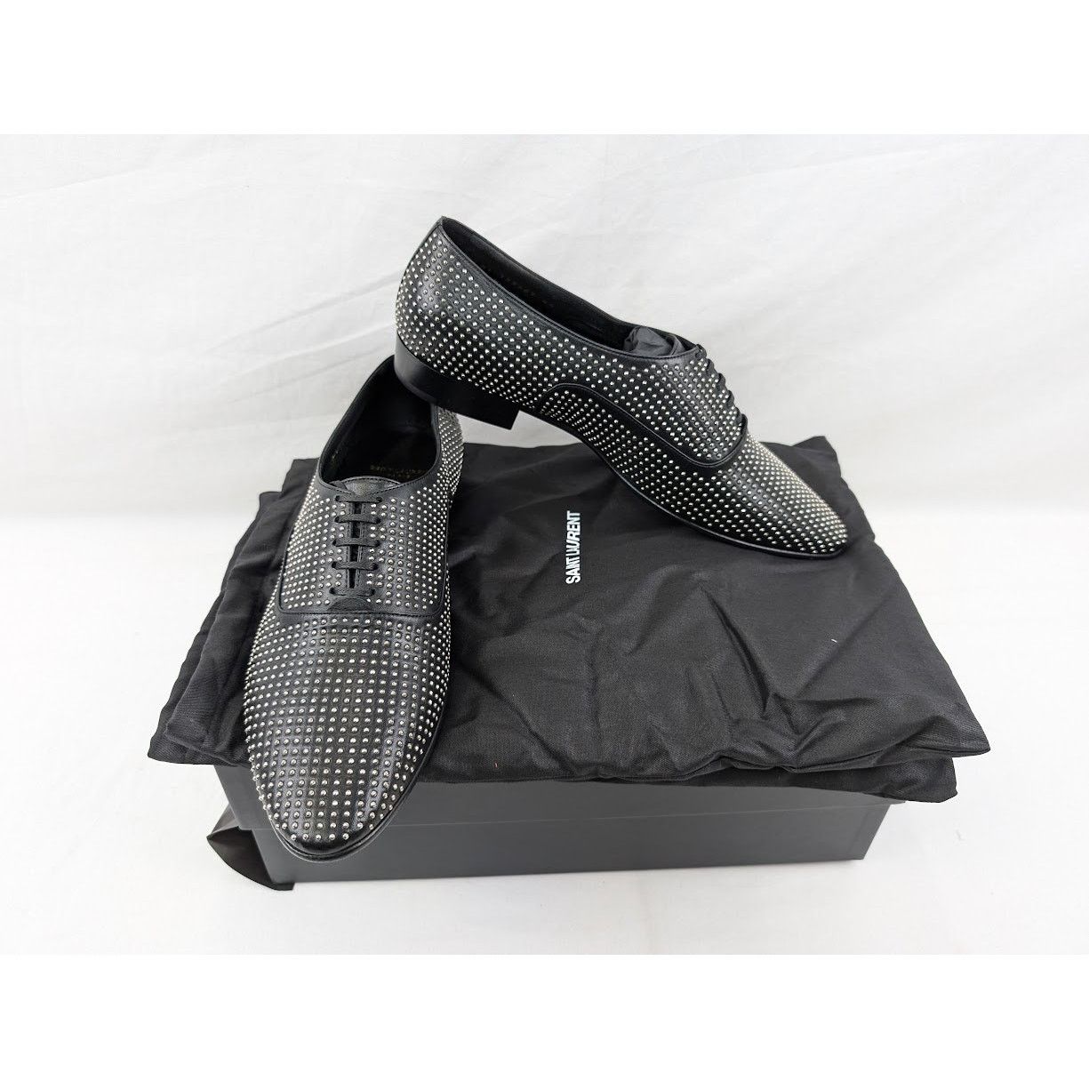 Saint Laurent Paris o1rshd1 Vadim 20 Richelieu Shoes in Nero Size US 11 / EU 44 - 18 Thumbnail