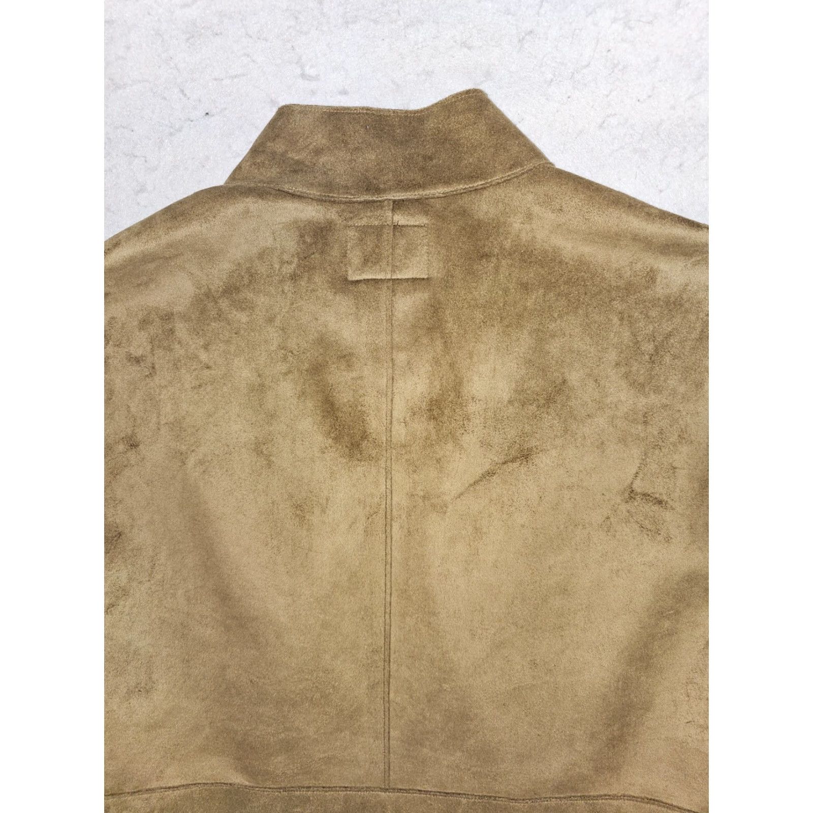 Ralph Lauren VINTAGE Lauren by Ralph Lauren Dry Goods Supply Co. Faux Suede Full Zip Vest 2X Tan Brown Western Size US XXL / EU 58 / 5 - 7 Thumbnail
