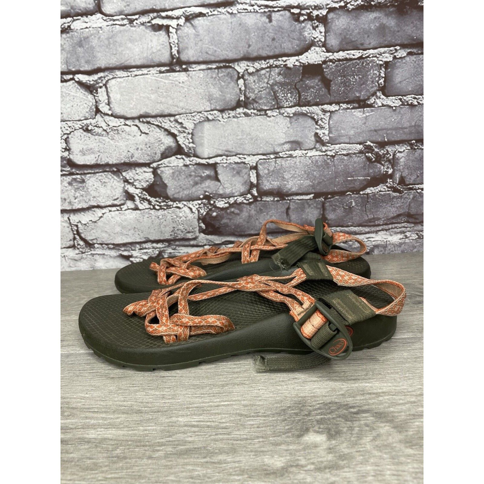 Chaco Chaco Orange Nylon Textile Hiking Toe Ankle Strap Sandals Wo Size US 11 / IT 41 - 1 Thumbnail