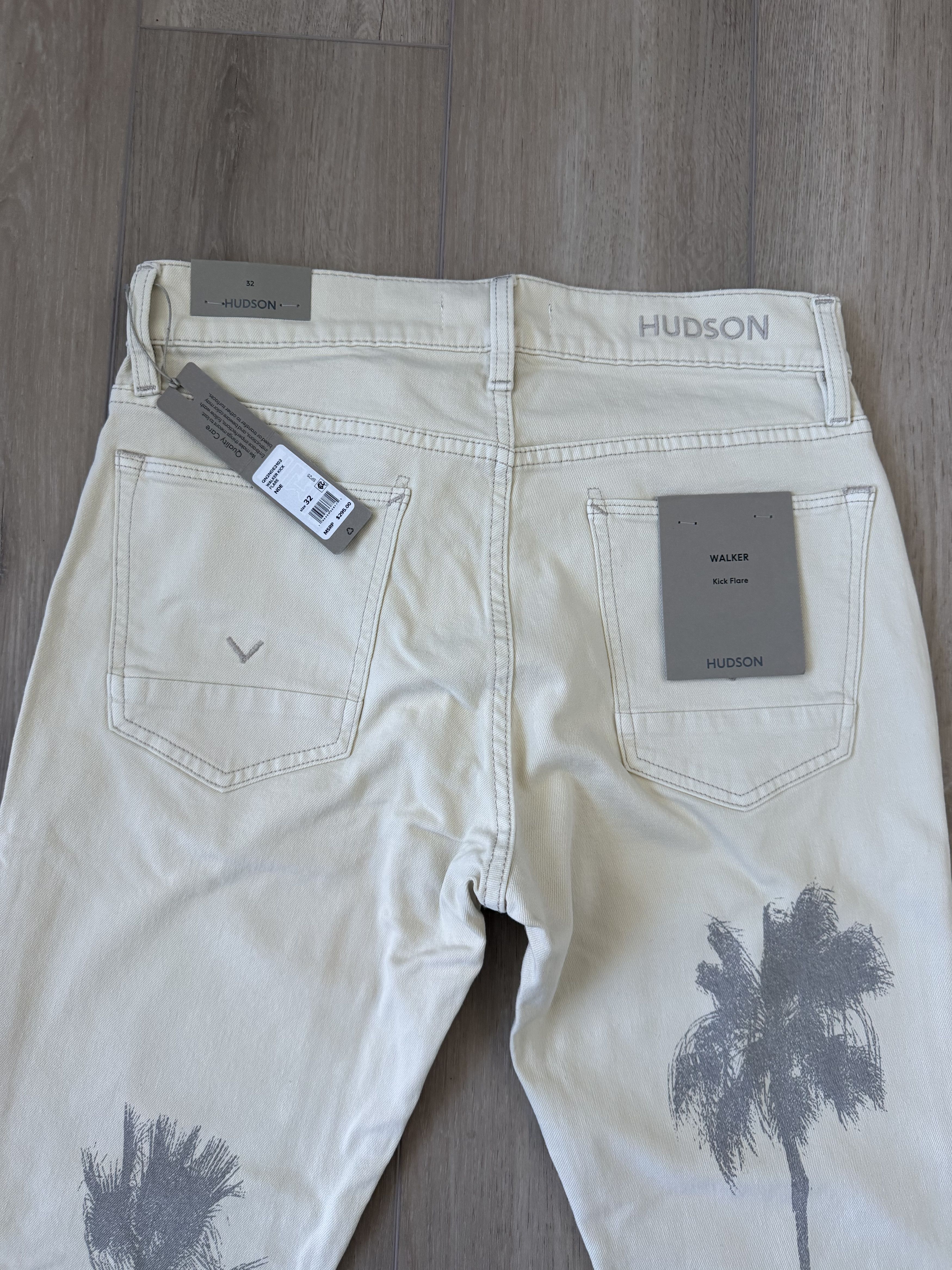 Hudson Hudson 32 Flare Jeans Palm Tree Print Coachella NWOT Size US 32 / EU 48 - 7 Thumbnail