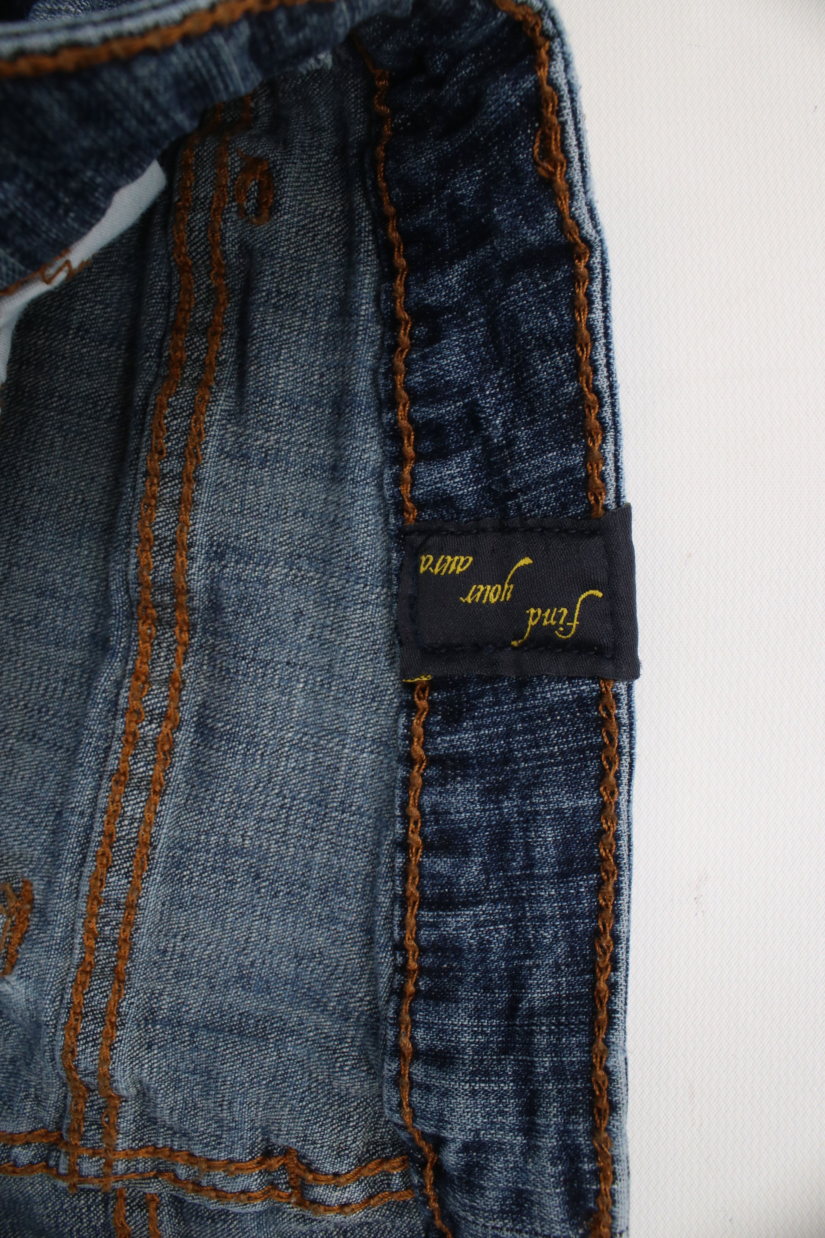 Vintage Vintage Y2K Streetwear Stretch Flared Denim Jeans Blue Size 28" / US 6 / IT 42 - 8 Thumbnail