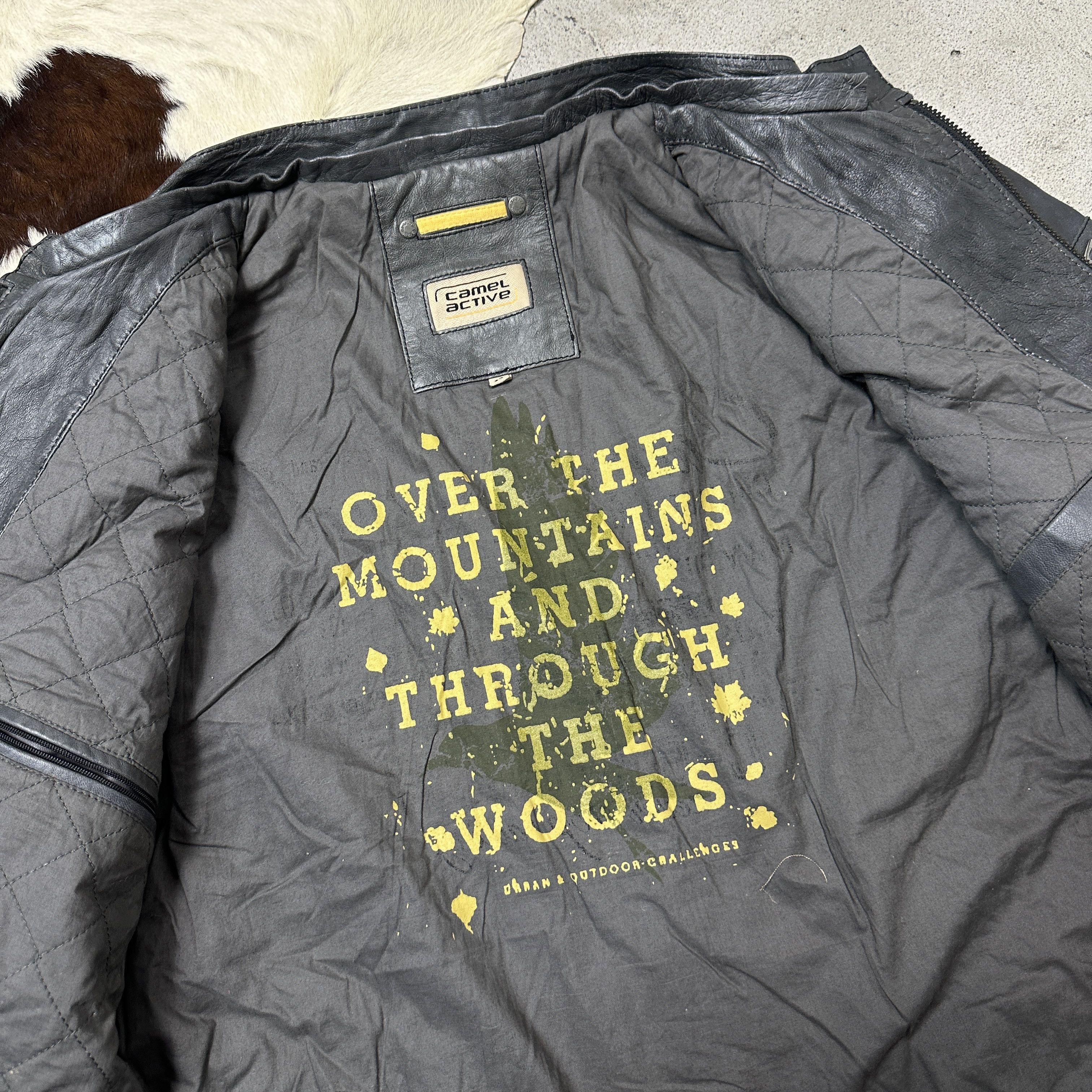 Vintage Vintage Leather Oversize Grunge Biker Moto Jacket 00s Size US XL / EU 56 / 4 - 4 Thumbnail