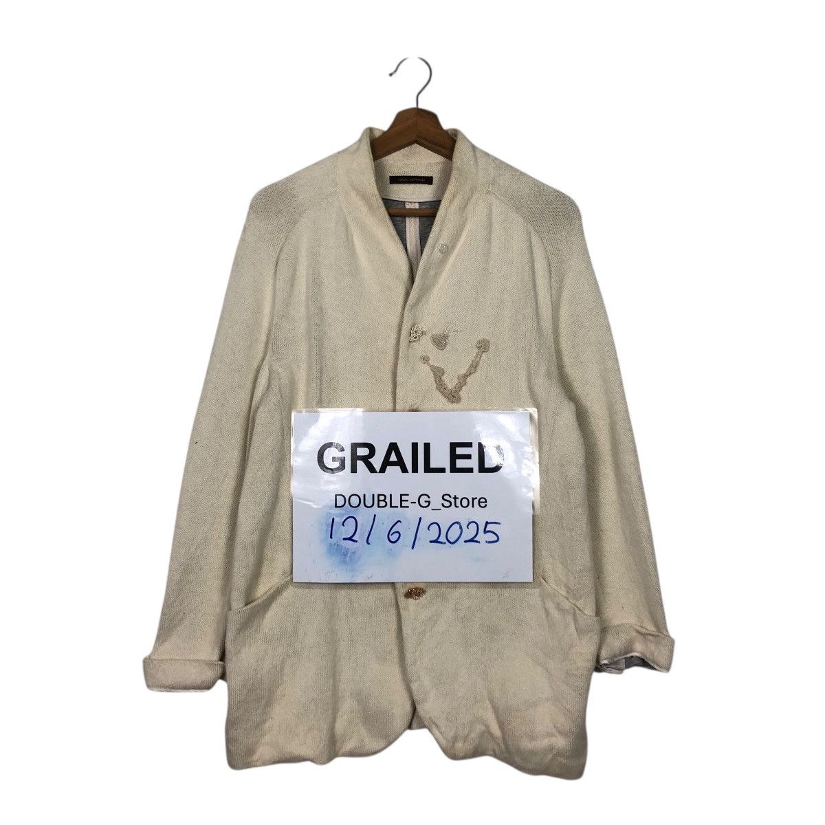 Adolfo Dominguez 📌Vintage Knit Chore Jacket Adolfo Dominguez Issey Miyake Size M / US 6-8 / IT 42-44 - 1 Thumbnail
