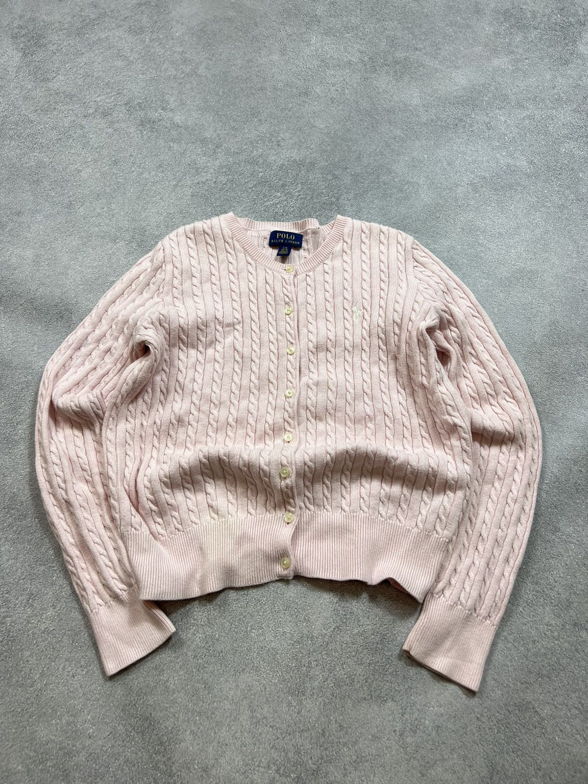 Polo Ralph Lauren 🩷Vintage Y2K PINK POLO Ralph Lauren women sweater Size XS / US 0-2 / IT 36-38 - 2 Thumbnail