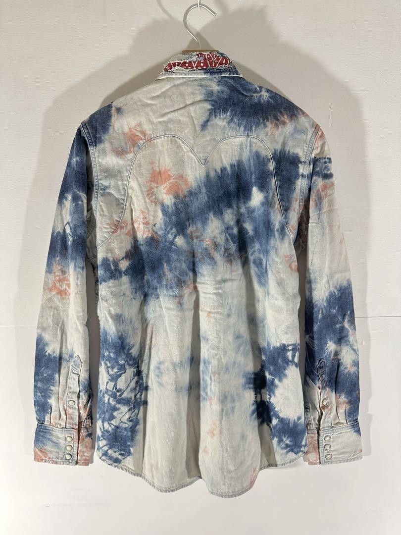 Kapital Tie-dye Western Denim Shirt Size US M / EU 48-50 / 2 - 4 Thumbnail