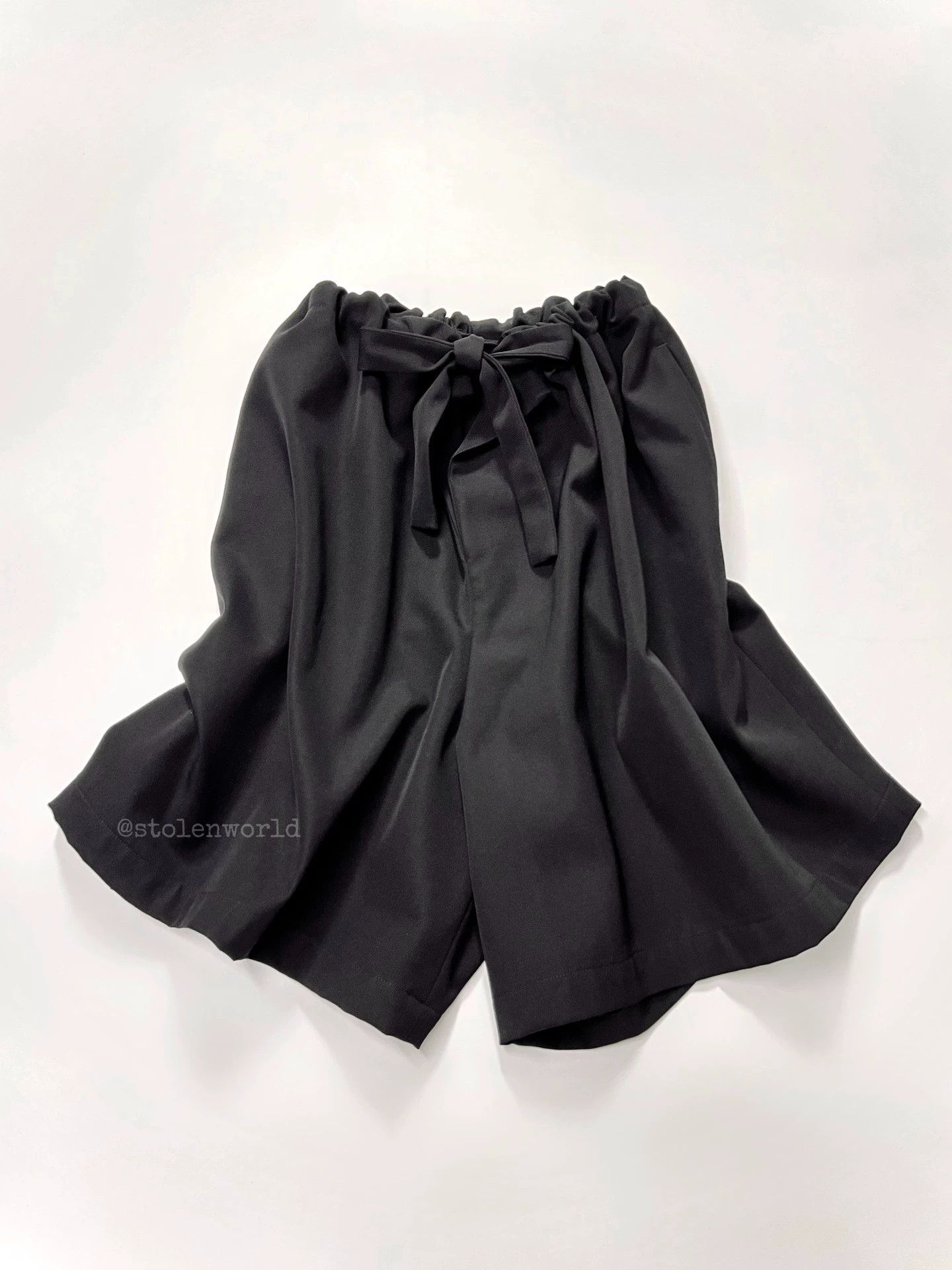 Yohji Yamamoto YohjiYamamoto 1994 SS Wool Tie-Waist Suit Shorts S Size 26" / US 2 / IT 38 - 1 Thumbnail