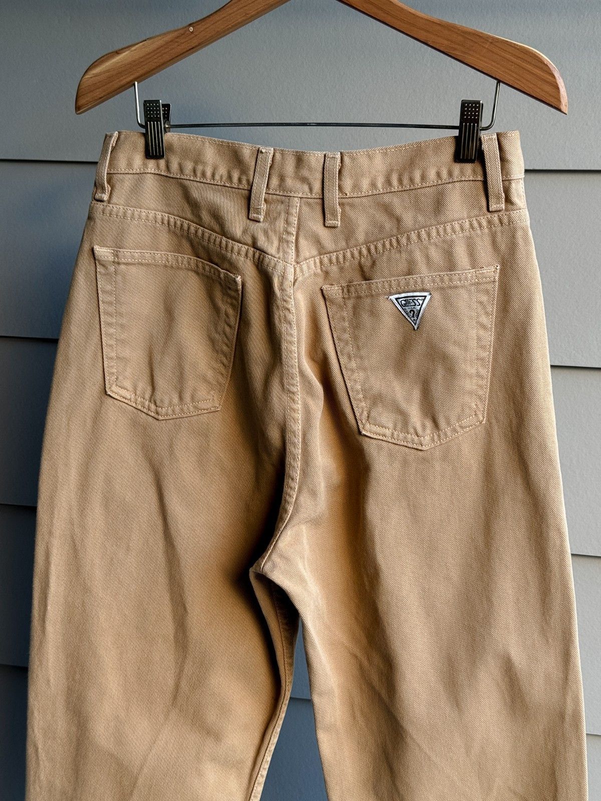 Guess Vintage 90s Guess USA Jeans Tan Brown Made in USA 31 Size US 31 - 3 Thumbnail
