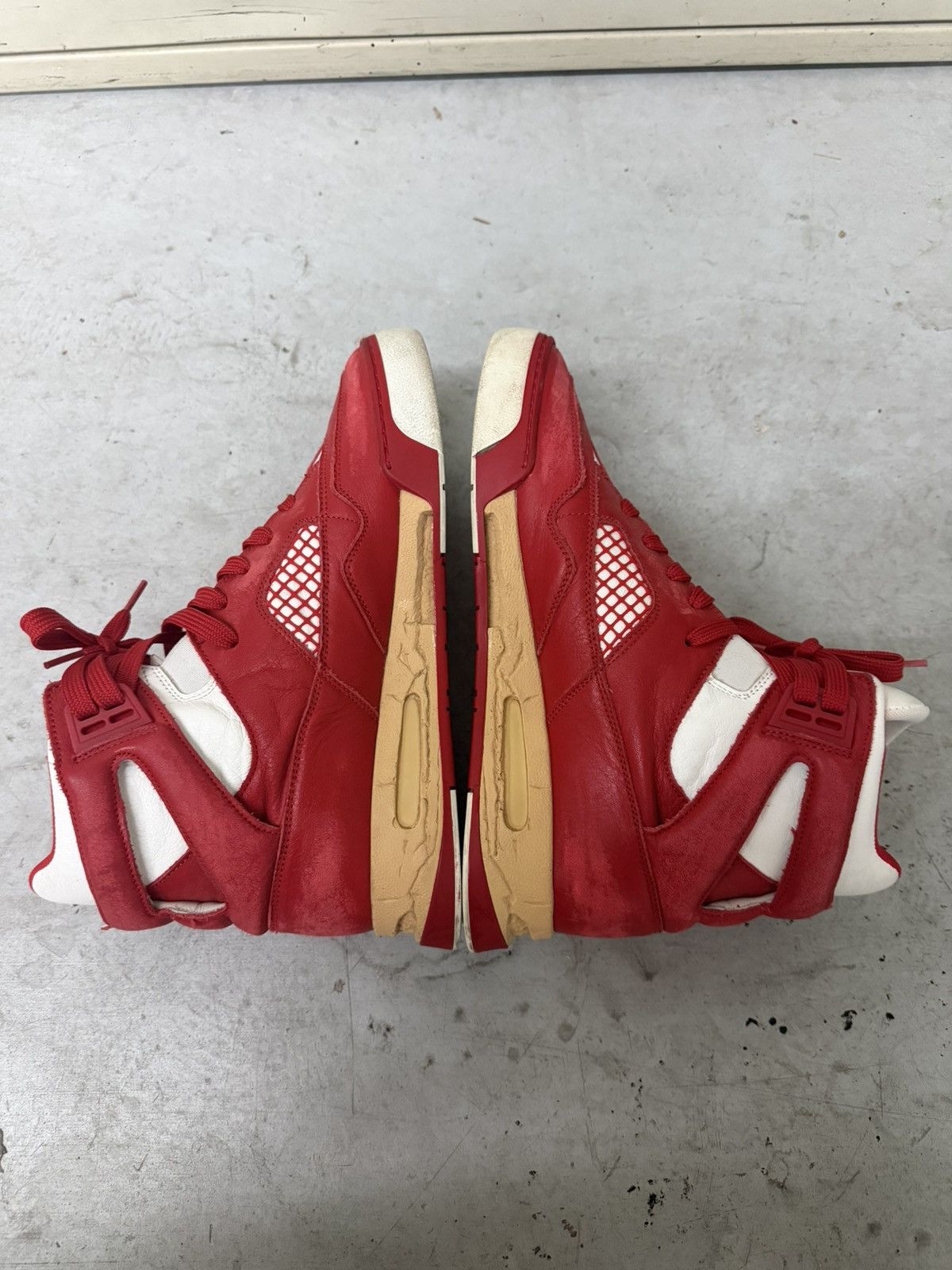 Maison Margiela Maison Margirla DDSTCK Hightop Red Size US 9 / EU 42 - 7 Thumbnail