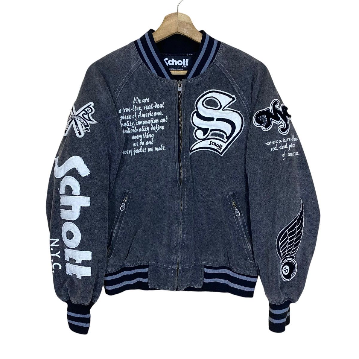 Streetwear × Stussy × Vintage Stussy 8 ball fleece jacket