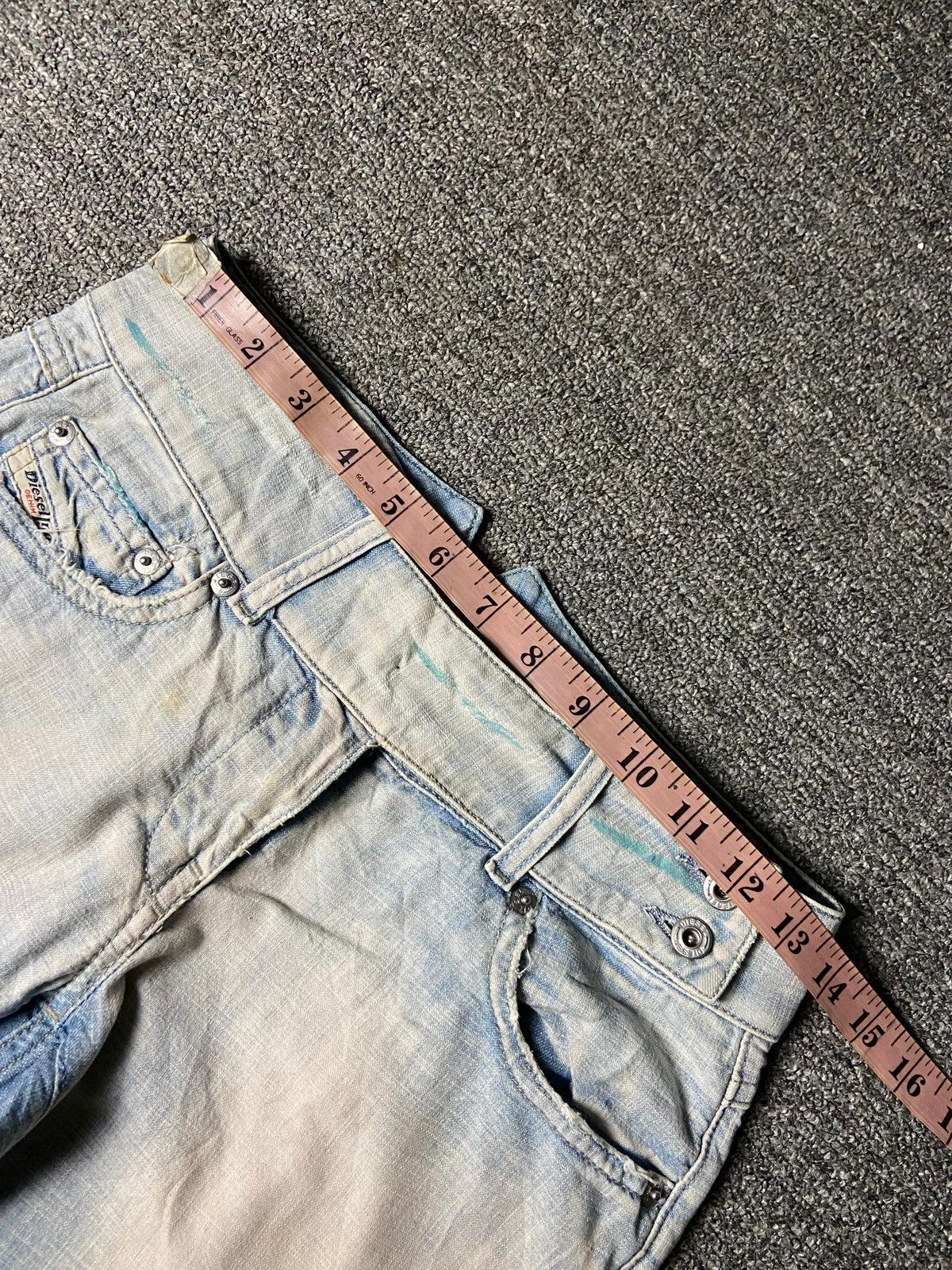 Diesel Vintage DIESEL Light Blue Belther Denim Jeans (154) Size US 27 - 11 Thumbnail