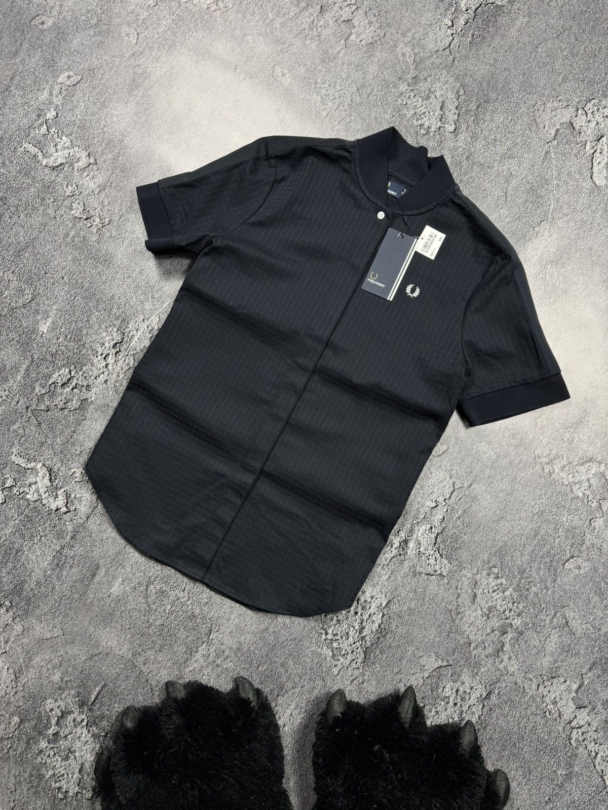 Fred Perry Fred Perry Bomber Collar Mesh Shirt Pristine Condition Size M / US 6-8 / IT 42-44 - 1 Thumbnail