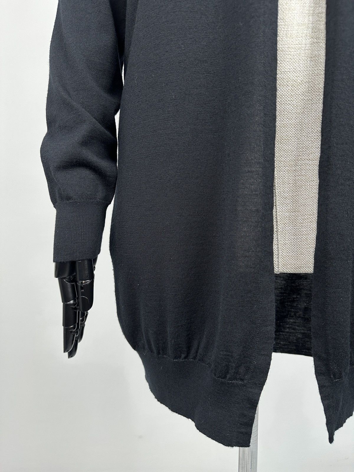 John Smedley JOHN SMEDLEY 100% Merino Wool Extrafine Open Front Cardigan Size L / US 10 / IT 46 - 6 Thumbnail