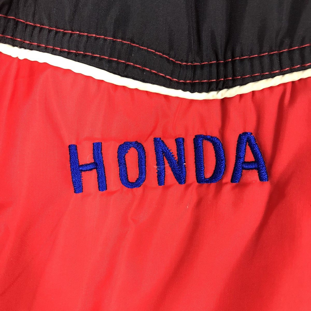 Honda 🔥Vintage Puffer Vest Racing Jacket Tank Top Honda Big Logo Size US L / EU 52-54 / 3 - 17 Thumbnail