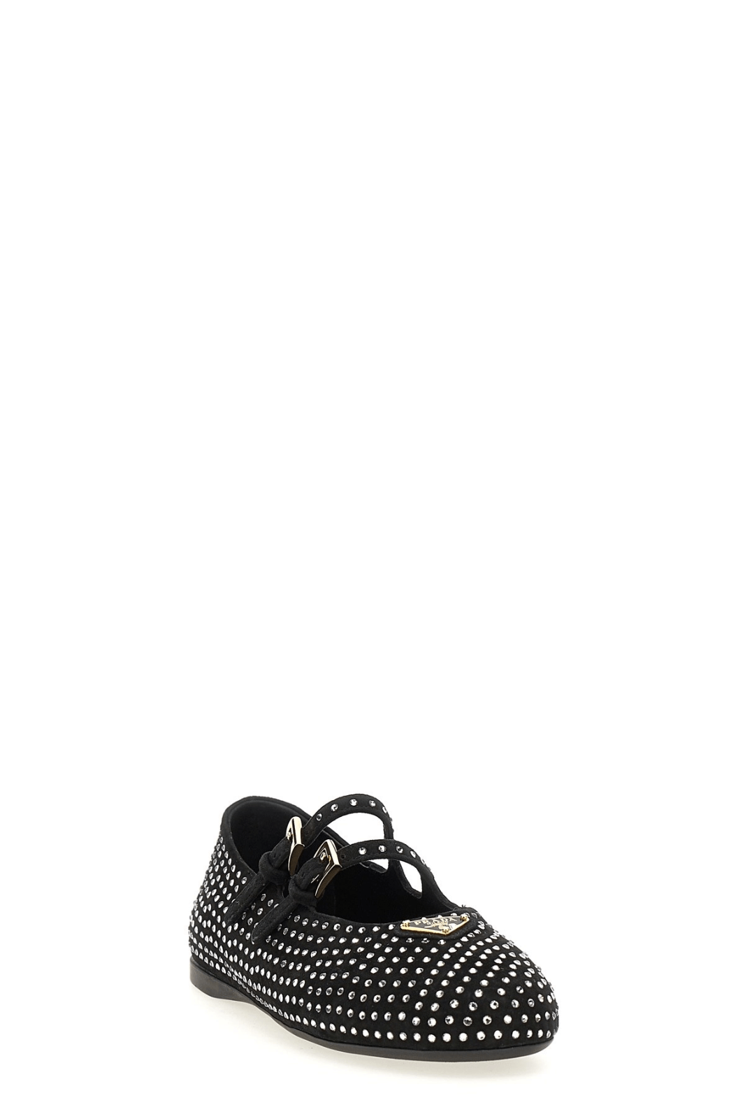 Prada PRADA Double Strap Black Leather Ballerina Flats New Size US 6.5 / IT 36.5 - 2 Thumbnail