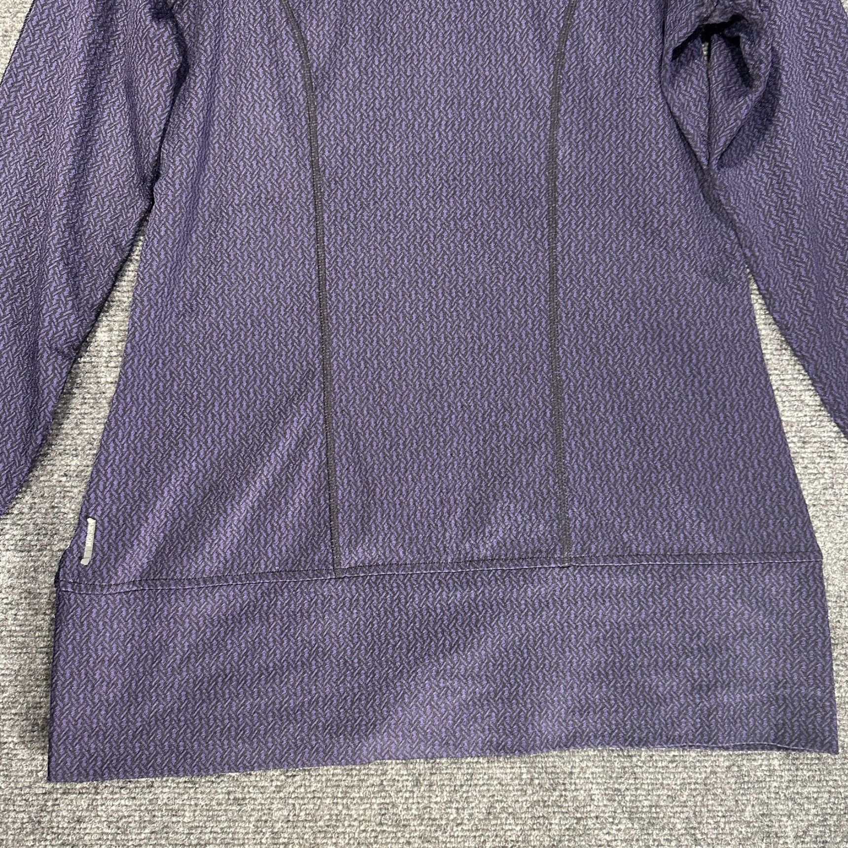 Vintage Mondetta Jacket Womens S Full Zip Purple Stretch Thumb Holes Pockets Hood Size S / US 4 / IT 40 - 7 Thumbnail
