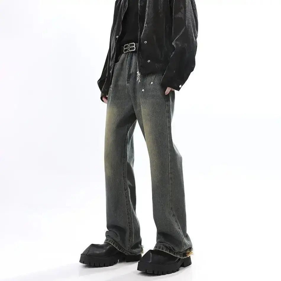 Japanese Brand Washed Baggy Distressed Wide Leg Jeans Pants Size US 32 / EU 48 - 2 Thumbnail