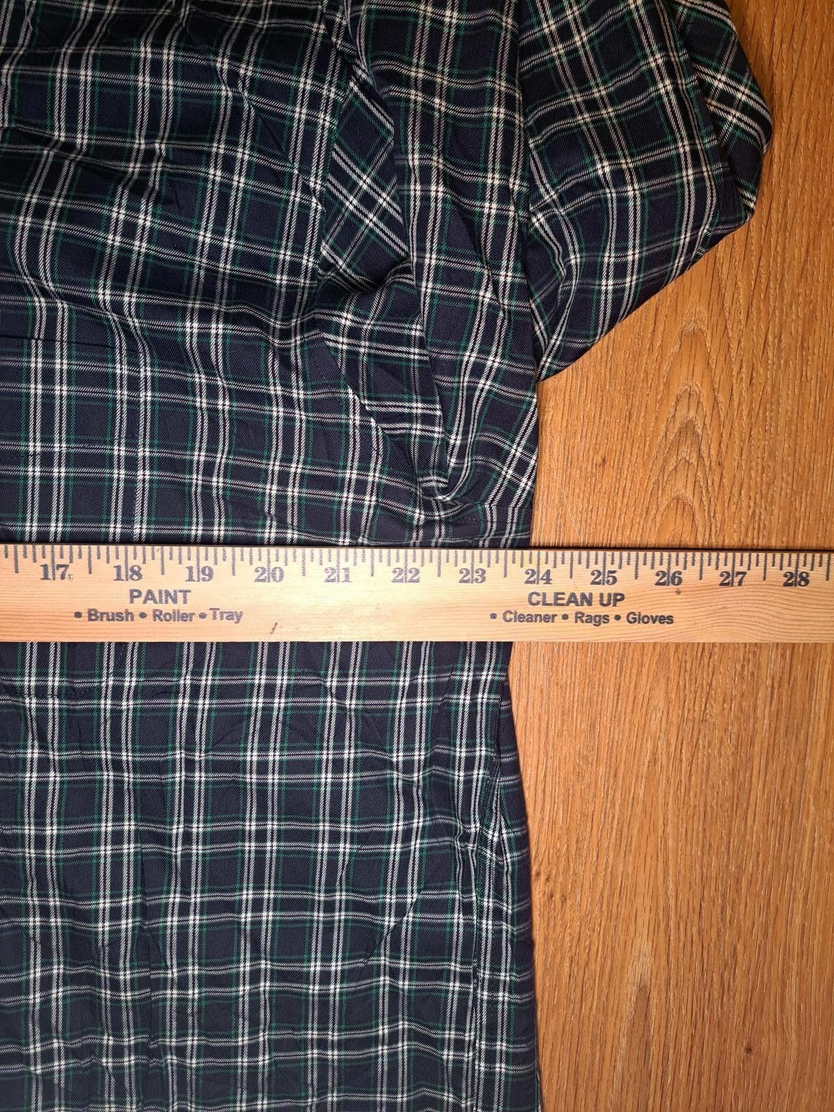 L.L. Bean LL Bean Button Up Dress Shirt Mens XL Blue Plaid 100% Cotton Size US XL / EU 56 / 4 - 7 Thumbnail