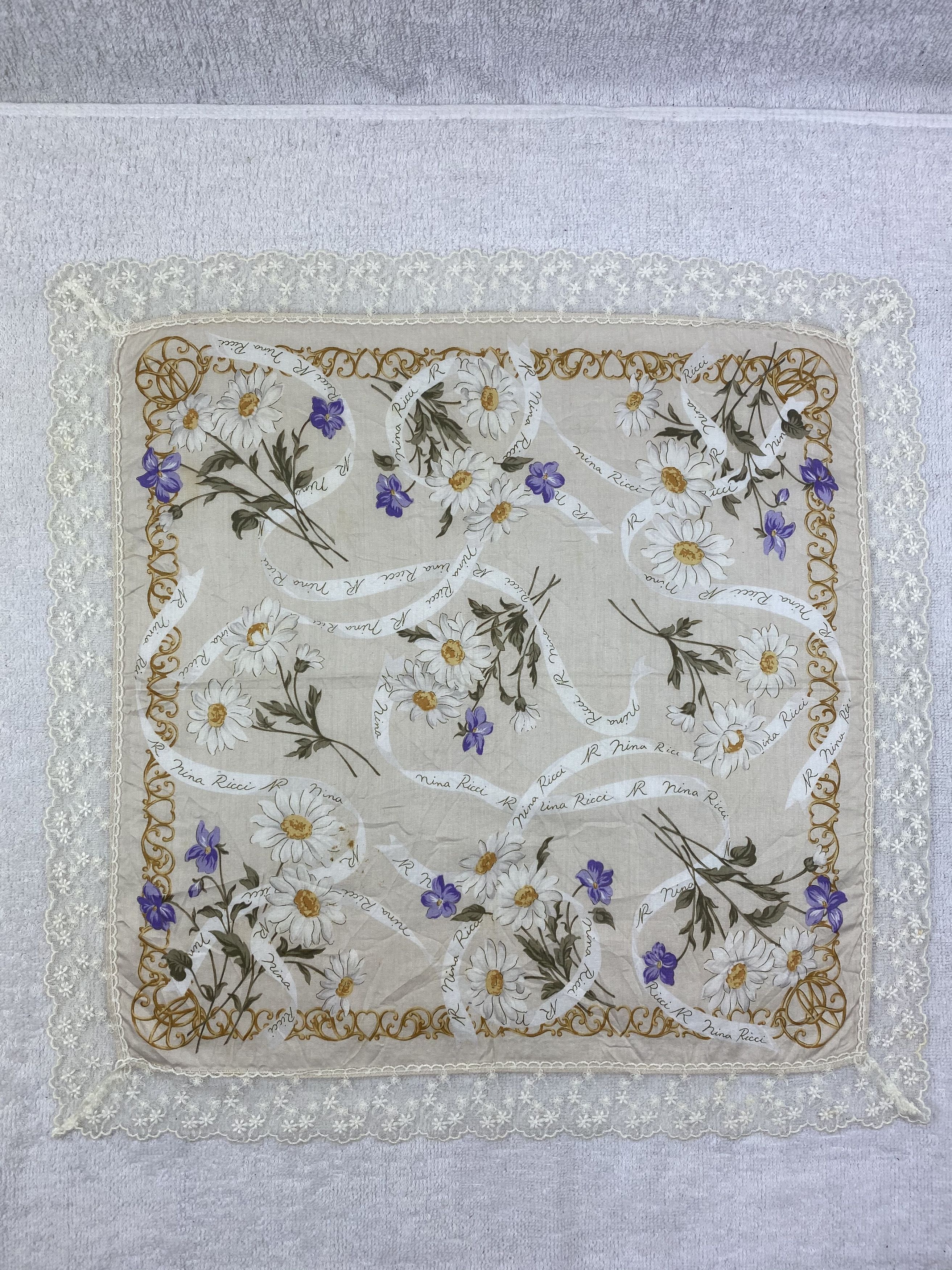 Nina Ricci × Vintage Nina Ricci Handkerchief / Bandana / Neckerchief Size ONE SIZE - 3 Thumbnail