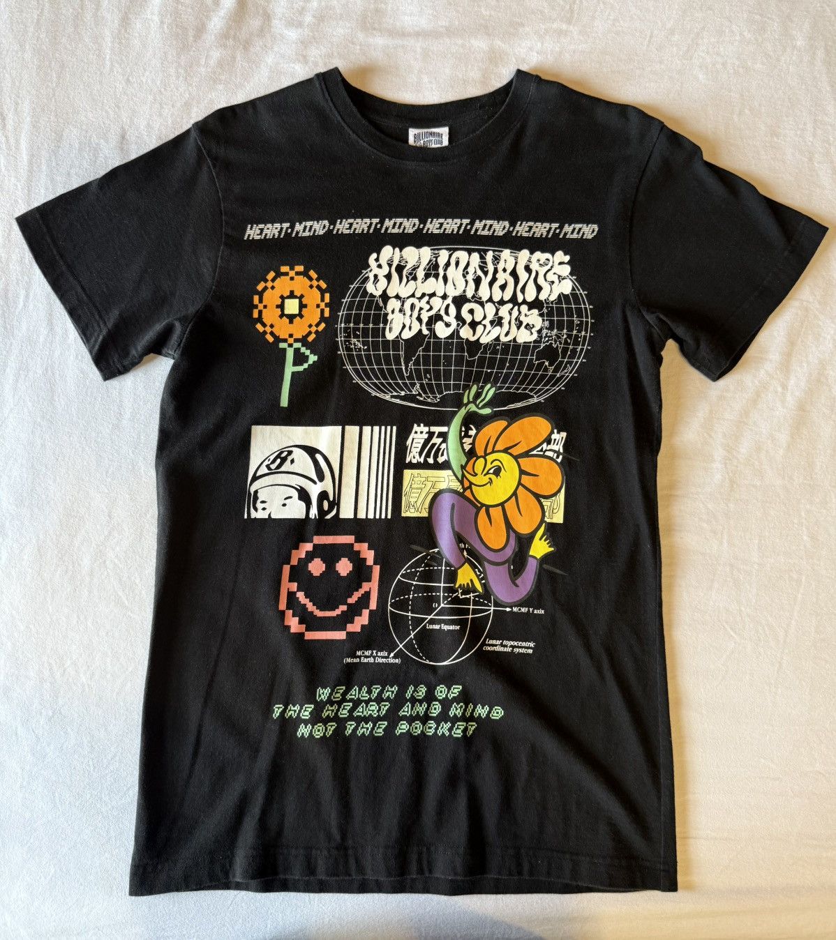 Billionaire Boys Club Billionaire Boys Club BB Flora Black Flower Logo Graphic Tee Size US S / EU 44-46 / 1 - 1 Thumbnail