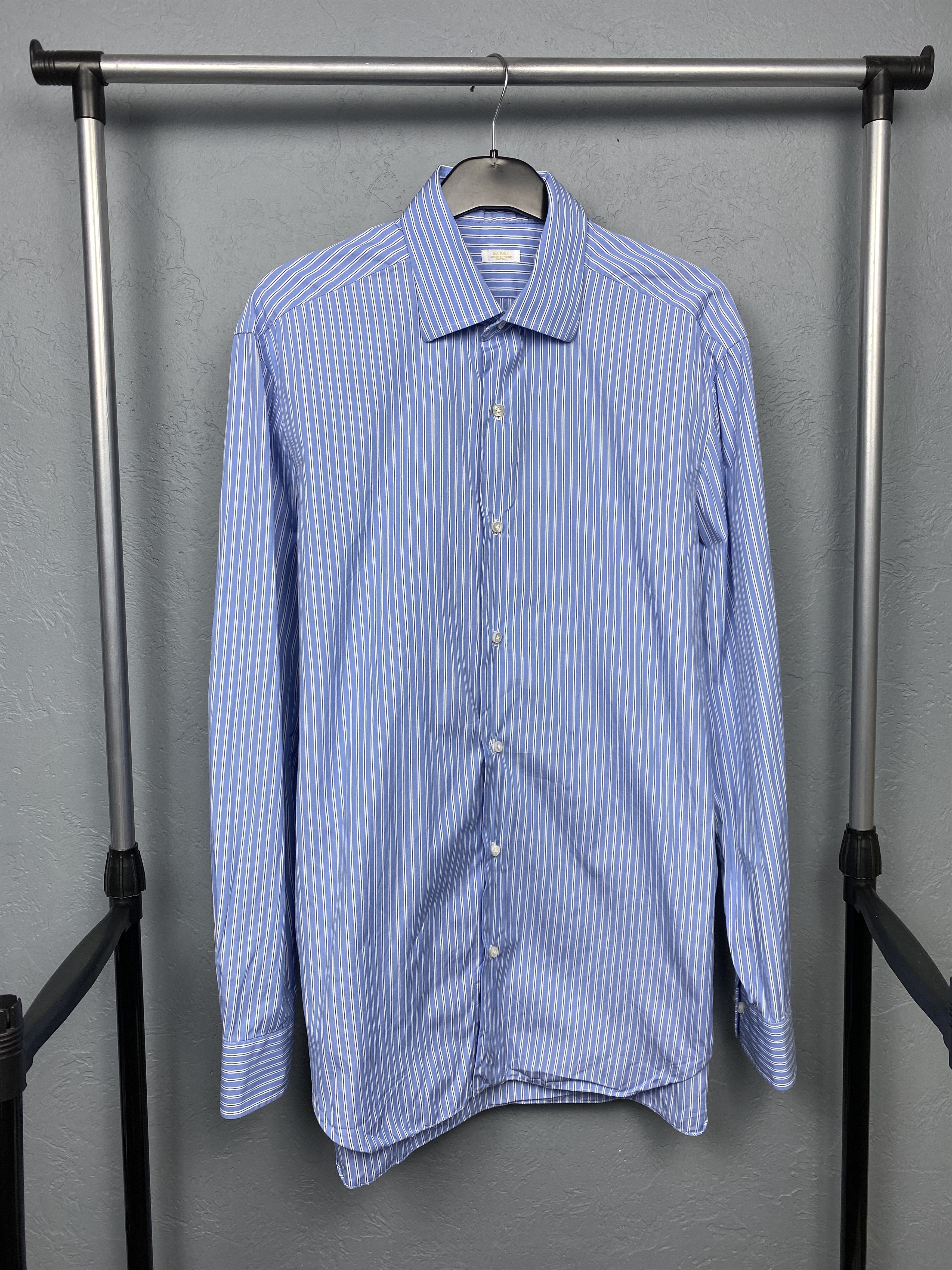 Barba Napoli Barba Napoli Vintage Mens Striped Long Sleeve Shirt Size US L / EU 52-54 / 3 - 1 Thumbnail
