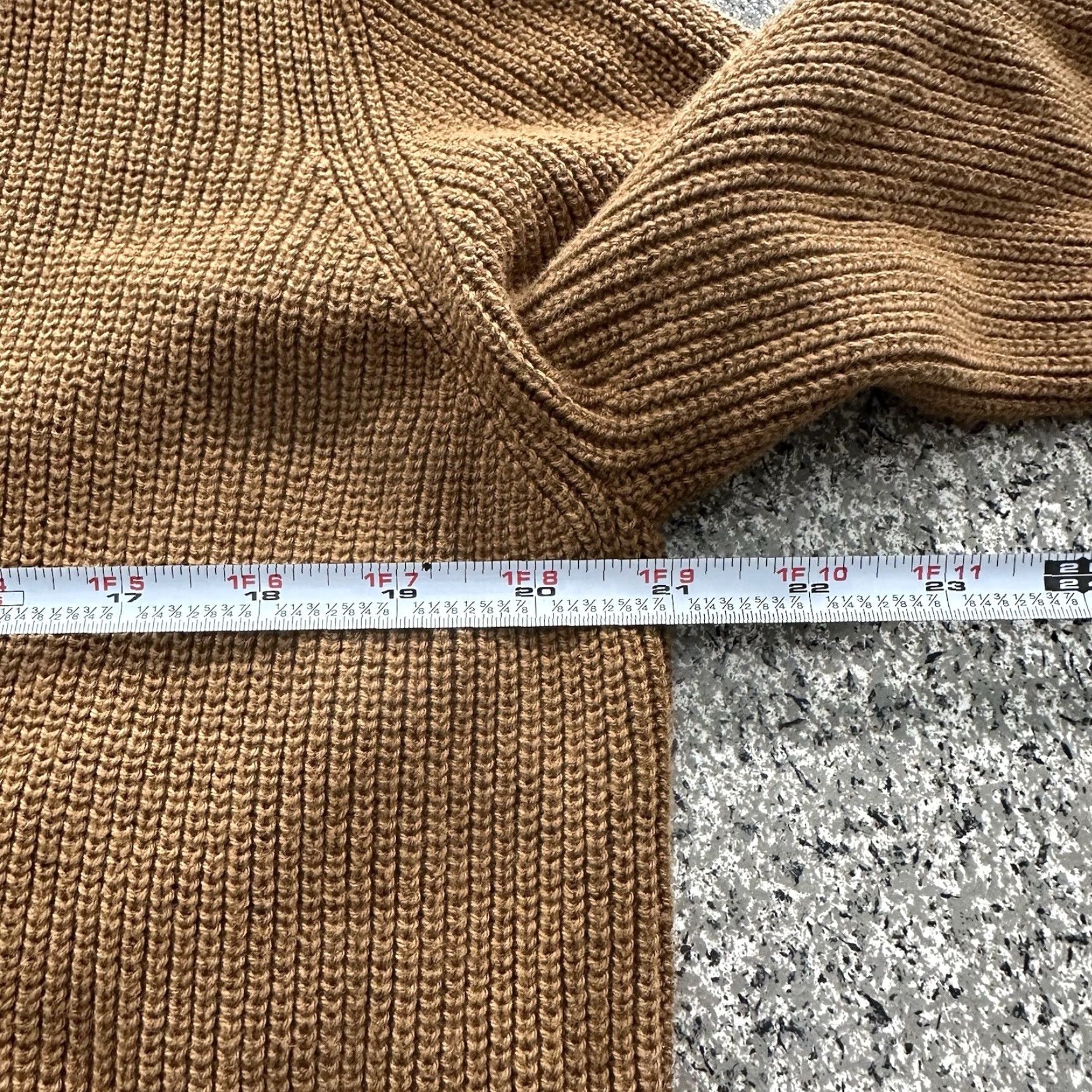 Old Navy Old Navy Cardigan Sweater Womens M Brown Knit Longline Open Front Livaeco Size M / US 6-8 / IT 42-44 - 3 Thumbnail