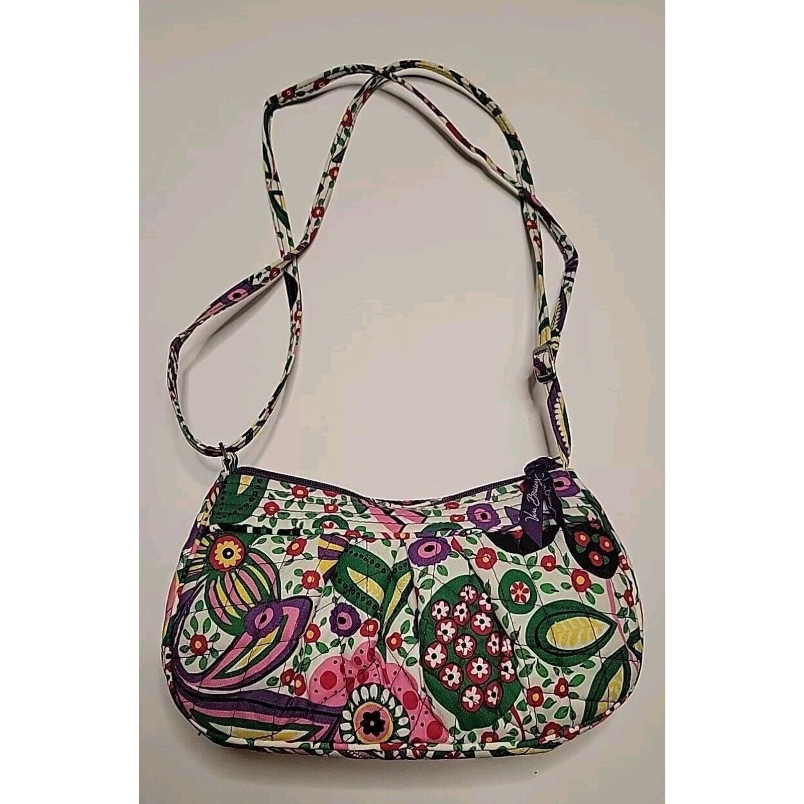 Vera Bradley Vera Bradley Zippered Quilted Crossbody Purse Viva La Vera Size ONE SIZE - 7 Thumbnail