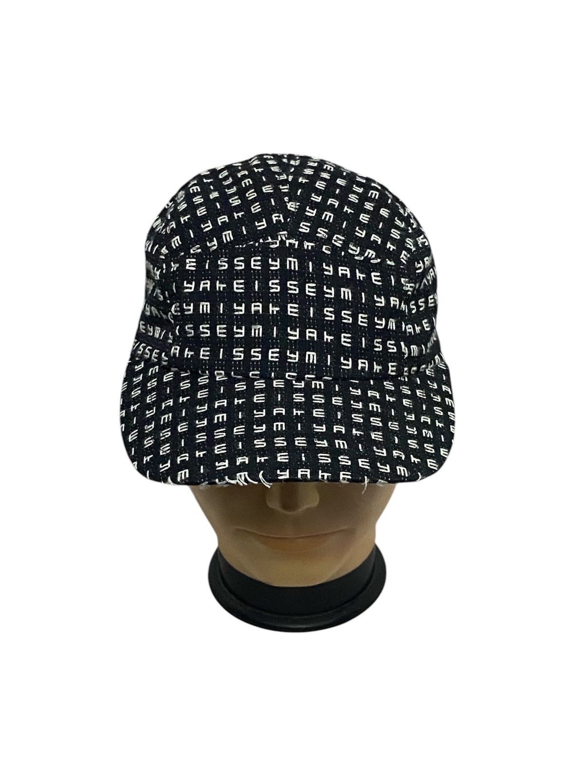 Issey Miyake Rare🔥2000s Issey Miyake Black Jacquard 5 Panel Hat Size ONE SIZE - 7 Thumbnail