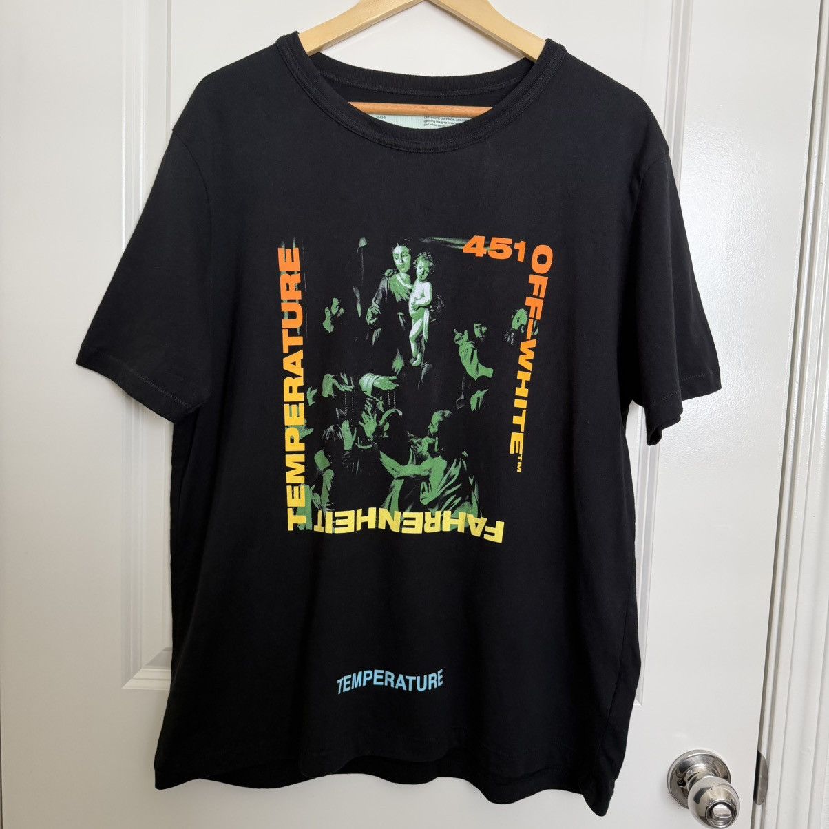 Off-White Off-White Temperature Fahrenheit 451 Tshirt Size US L / EU 52-54 / 3 - 1 Thumbnail