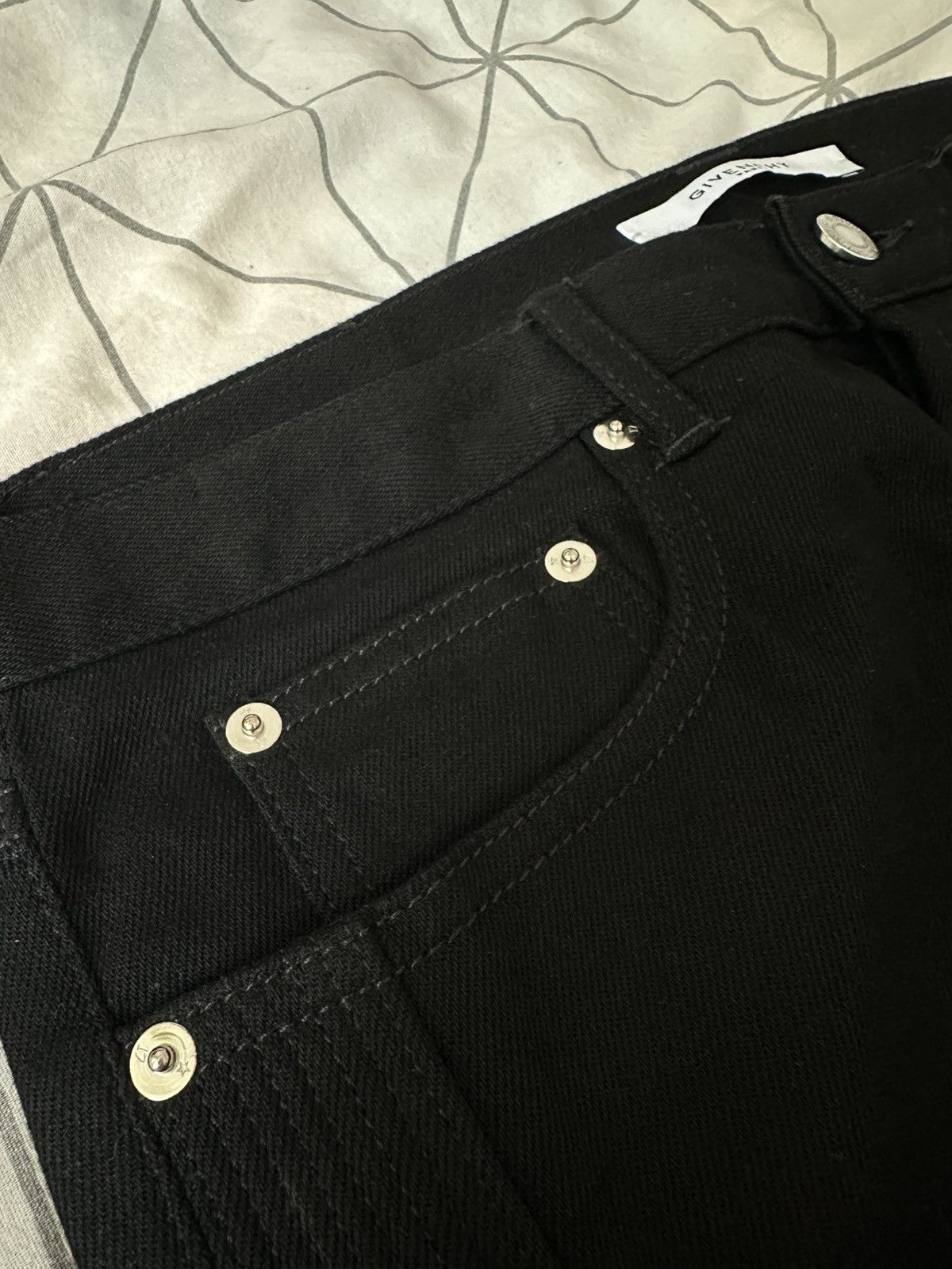 Givenchy Givenchy Zip Biker Rico Fit Denim Black Size US 32 / EU 48 - 4 Thumbnail
