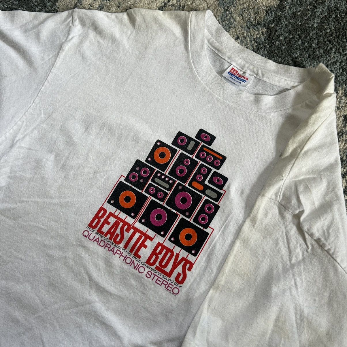 Band Tees 1995 BEASTiE BOYS QUADRAPHONiC STEREO TOUR SiNGLE STiTCH TEE Size US XL / EU 56 / 4 - 9 Thumbnail