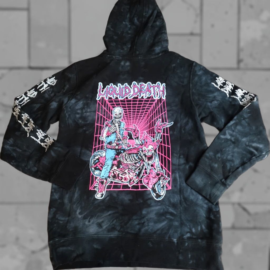 Doublet Liquid Death Sweatshirt Small Blu Gray Tie Dye Double Sided Official Pullover Unisex Adults Mens Womens Size US S / EU 44-46 / 1 - 1 Thumbnail