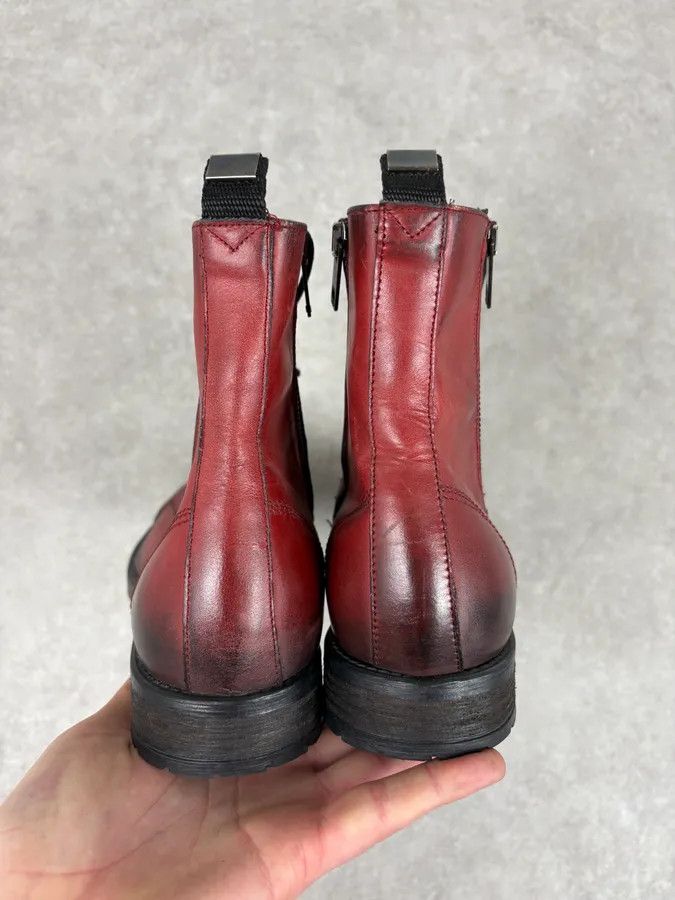 Diesel Diesel Raw Red Leather Combat Boots Size US 9 / EU 42 - 6 Thumbnail