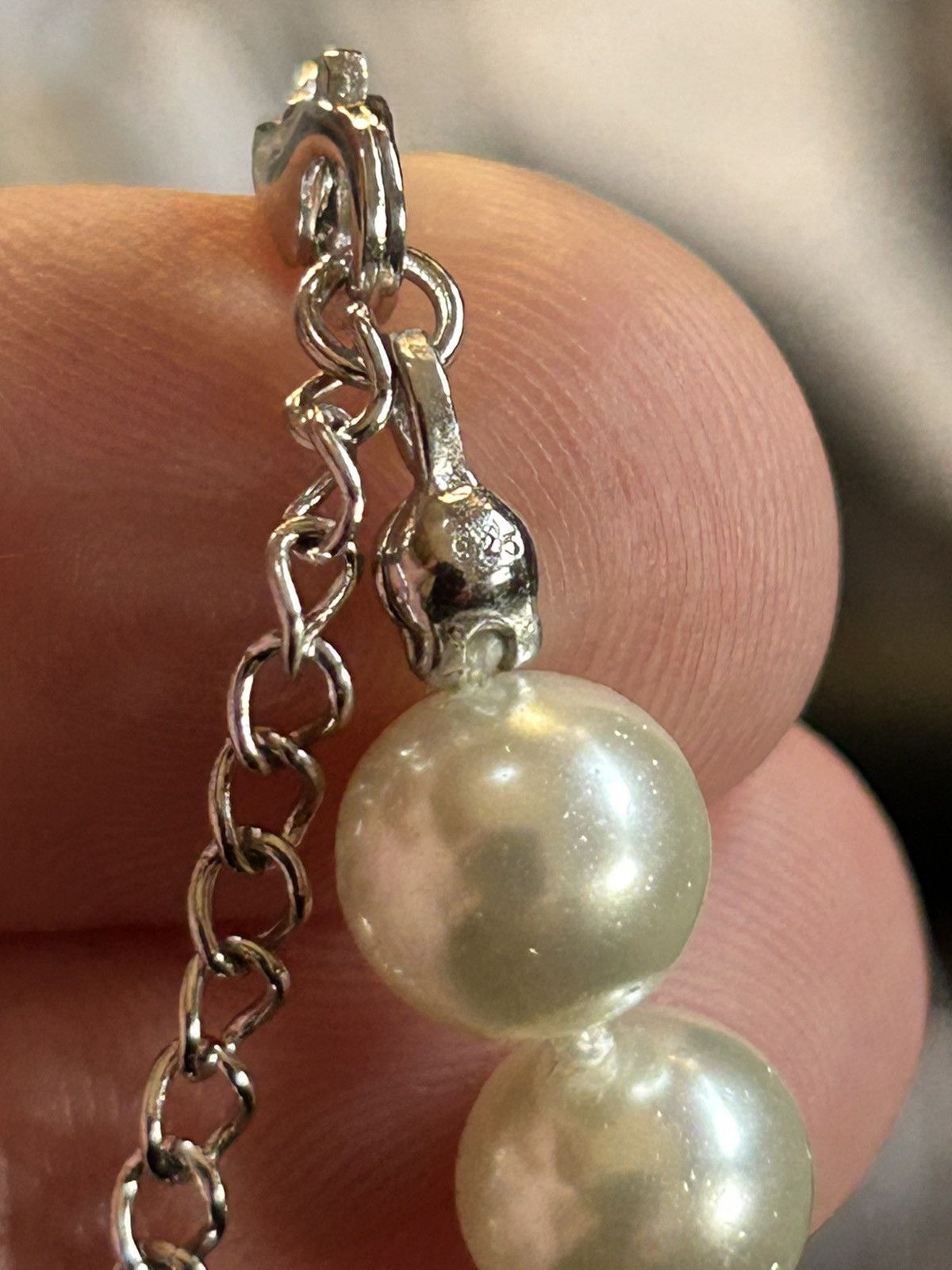 Other Elegant classic white high luster glass pearl 925 necklace Size ONE SIZE - 5 Thumbnail