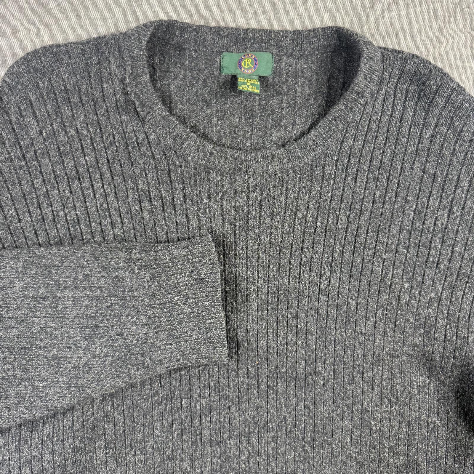 Club Room Club Room Sweater Men's XL Gray Cashmere Cotton Size US XL / EU 56 / 4 - 1 Thumbnail